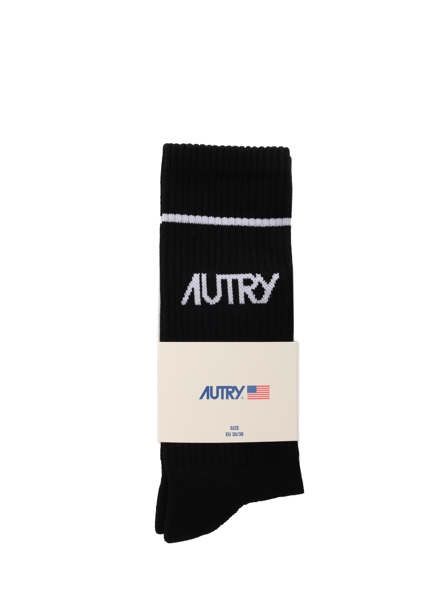 Носки Autry SOPU-40LK черные мужские с логотипом — купить в интернет-магазине Verdistore