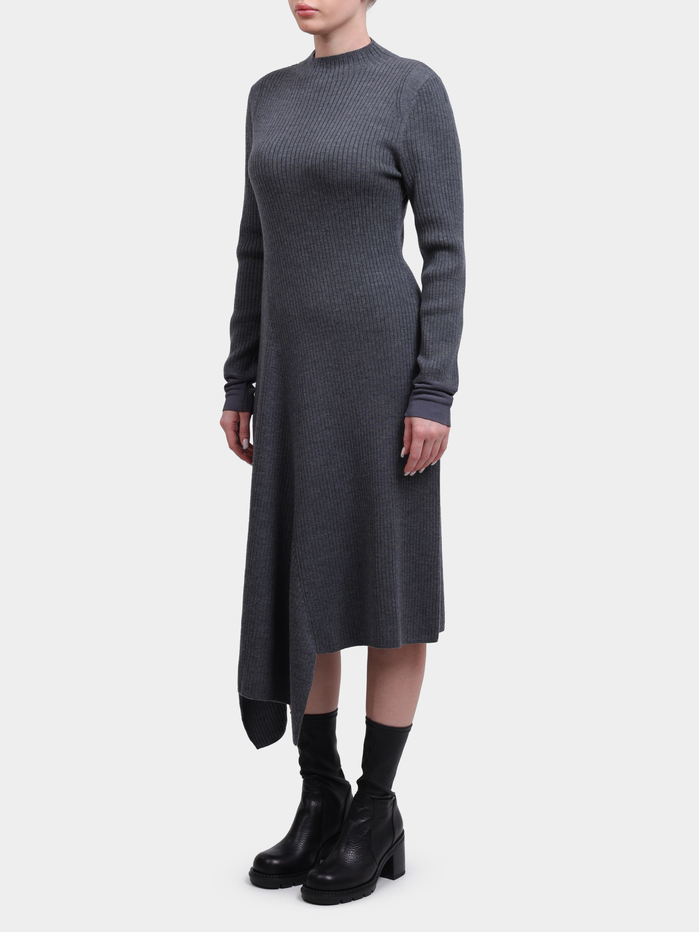 Платье Pinko 105567 A2S3 K07 серое трикотажное женское — купить в интернет-магазине Verdistore