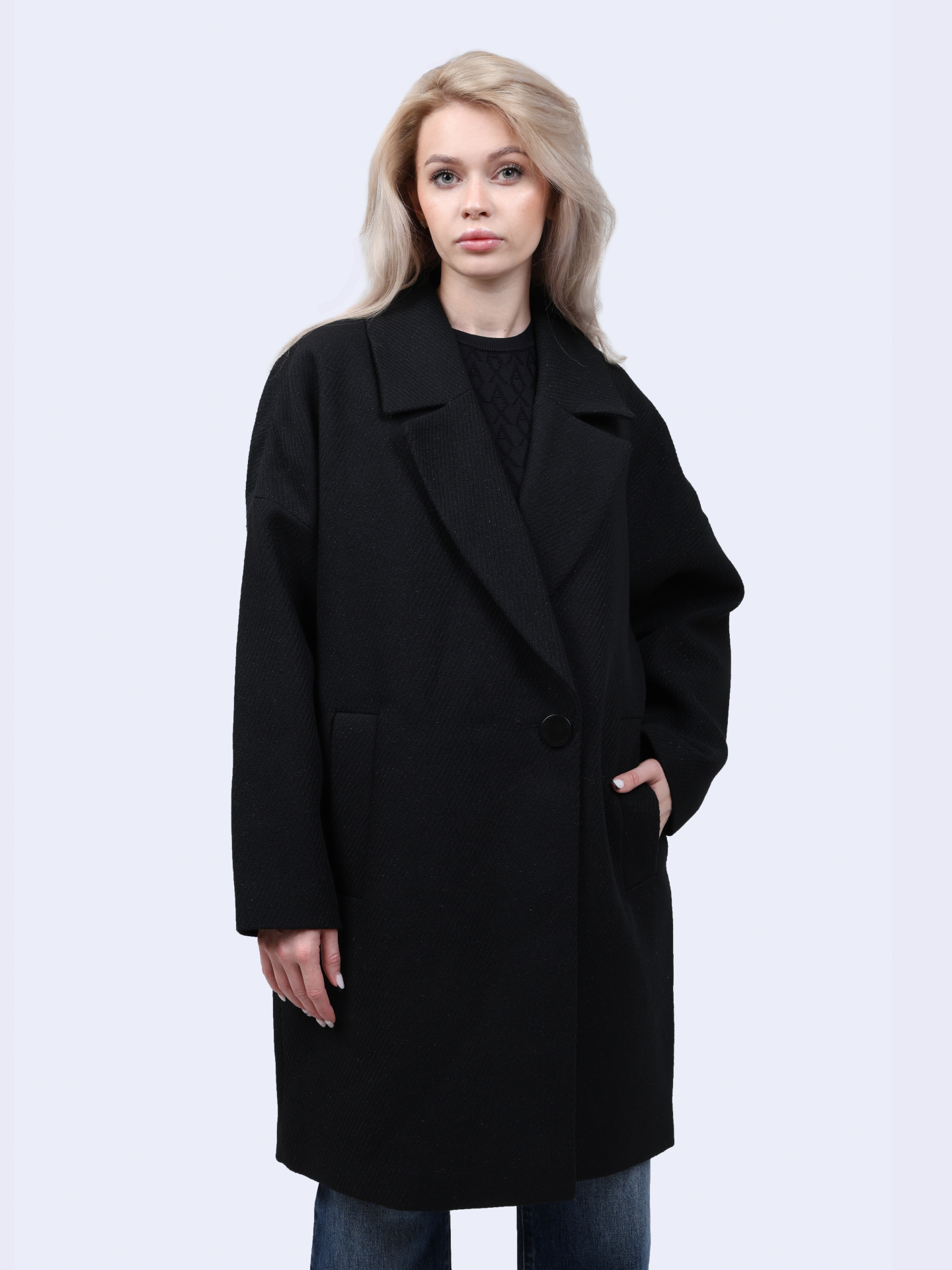 Пальто Armani Exchange 6DYK30 YN2YZ 1200 черное женское — купить в интернет-магазине Verdistore