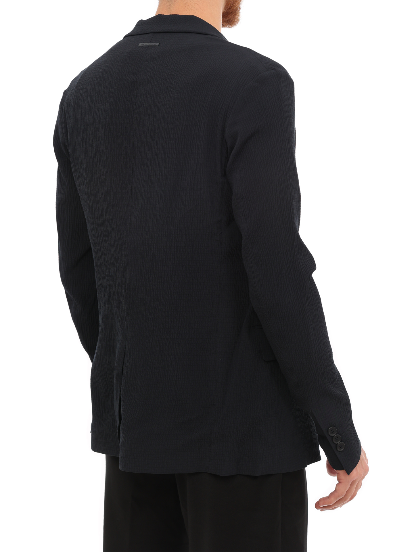 Пиджак Armani Exchange 3LZG45 ZNN5Z 1510 темно-синий мужской из фактурной ткани — купить в интернет-магазине Verdistore