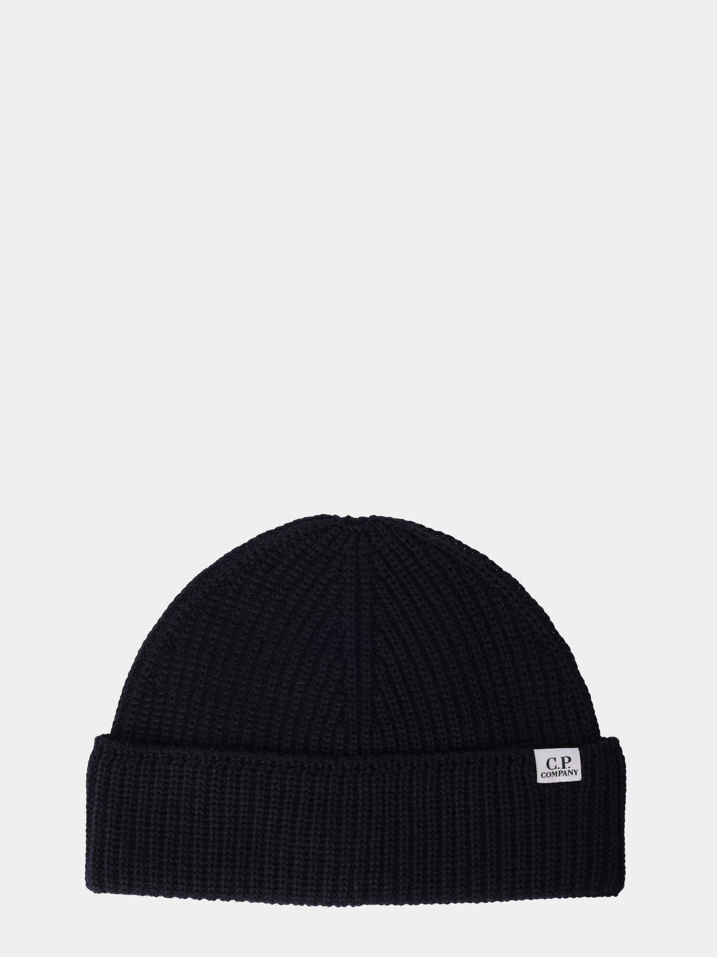 Шапка C.P. Company 19CMAC164A-005509A 888 темно-синяя мужская из шерсти — купить в интернет-магазине Verdistore