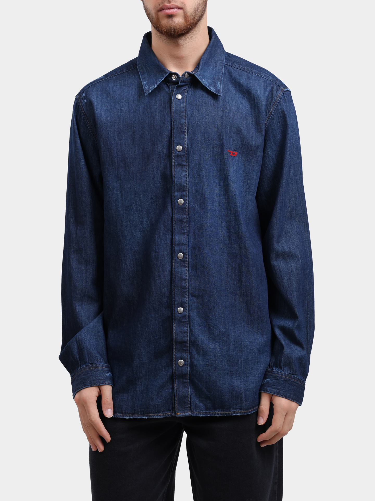 Рубашка Diesel A035340DBDB01 джинсовая мужская — купить в интернет-магазине Verdistore
