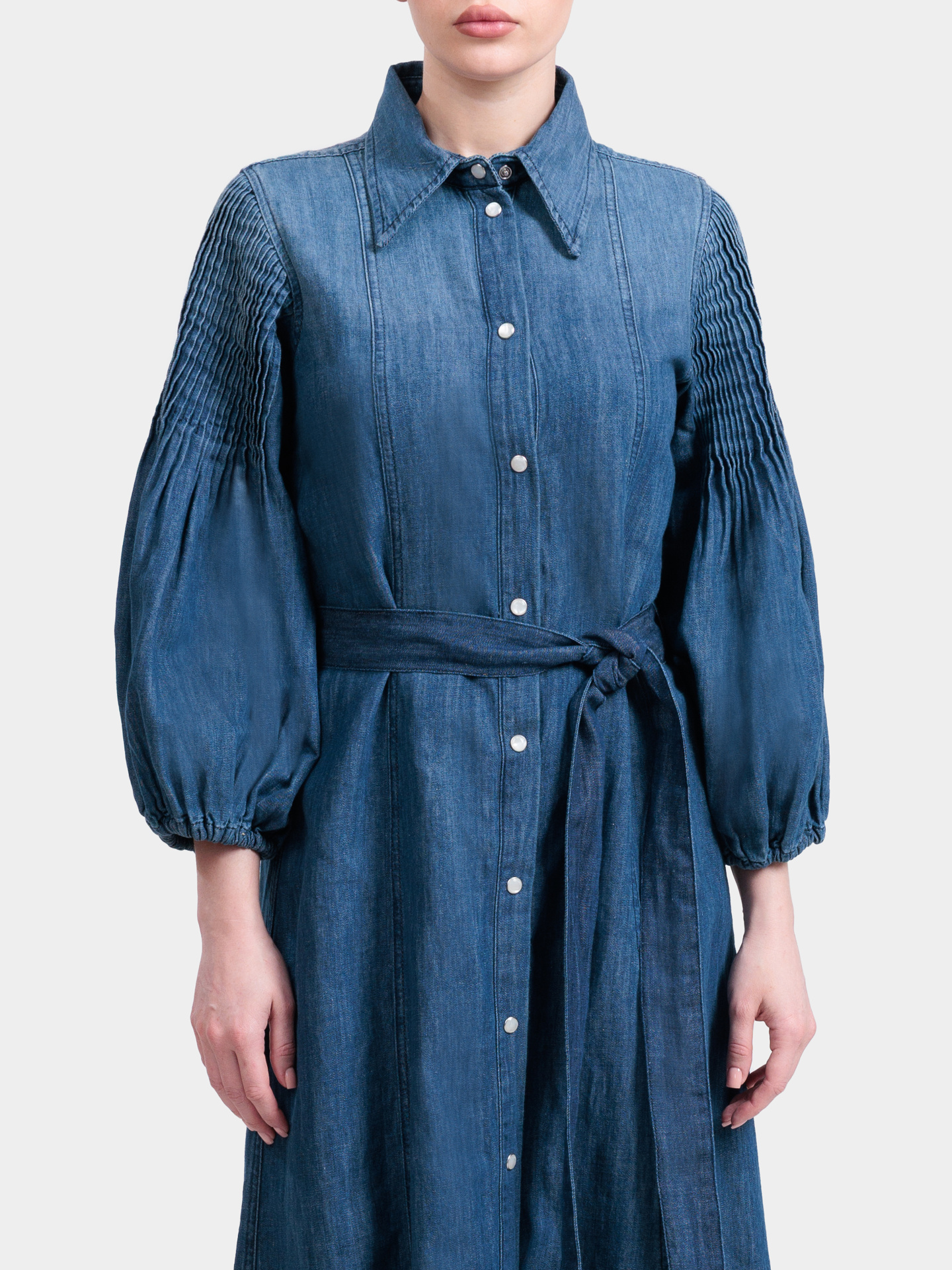Платье Pinko 106401 A33J PJL джинсовое женское с поясом — купить в интернет-магазине Verdistore