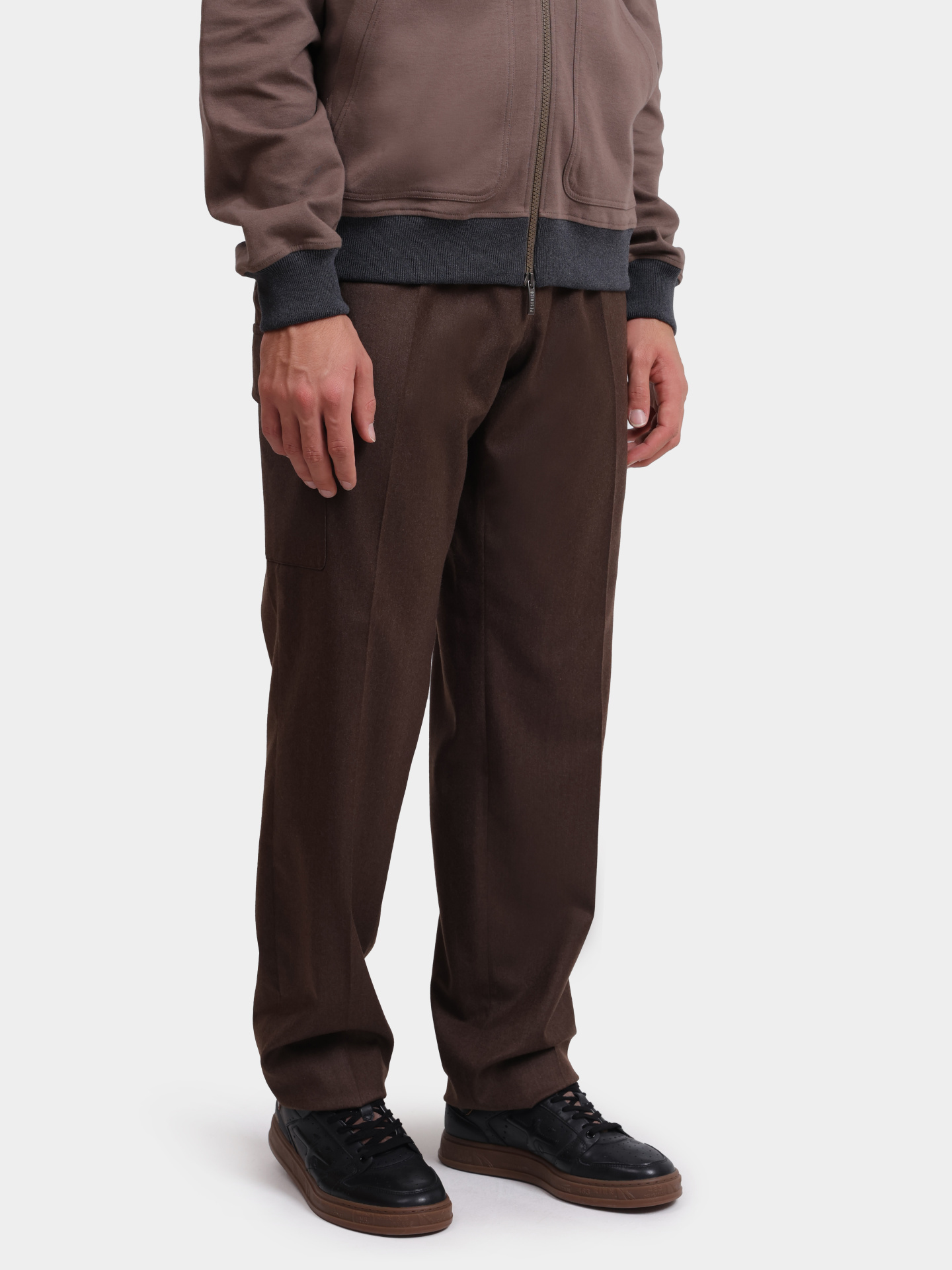 Брюки-карго Lardini IVSF63409 коричневые мужские — купить в интернет-магазине Verdistore