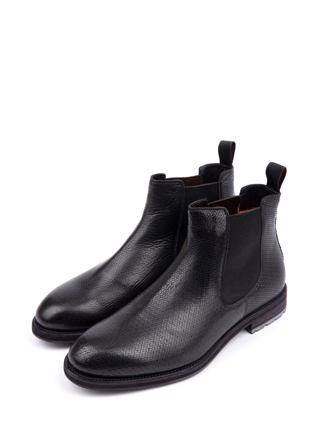 Кожаные челси черные кожаные с каблуком — купить в интернет-магазине Verdistore