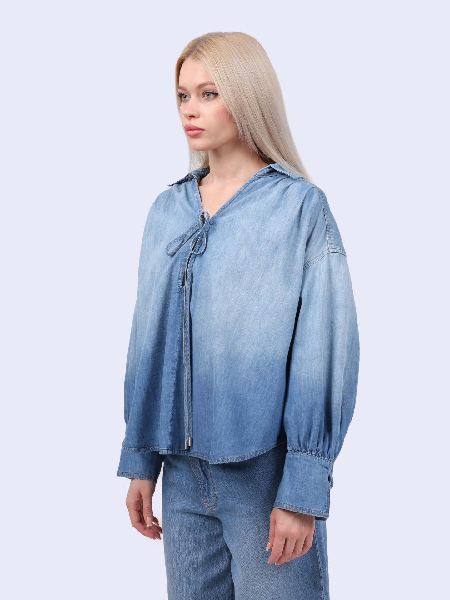 Блуза Pinko 104630 A2DT PJO джинсовая женская — купить в интернет-магазине Verdistore