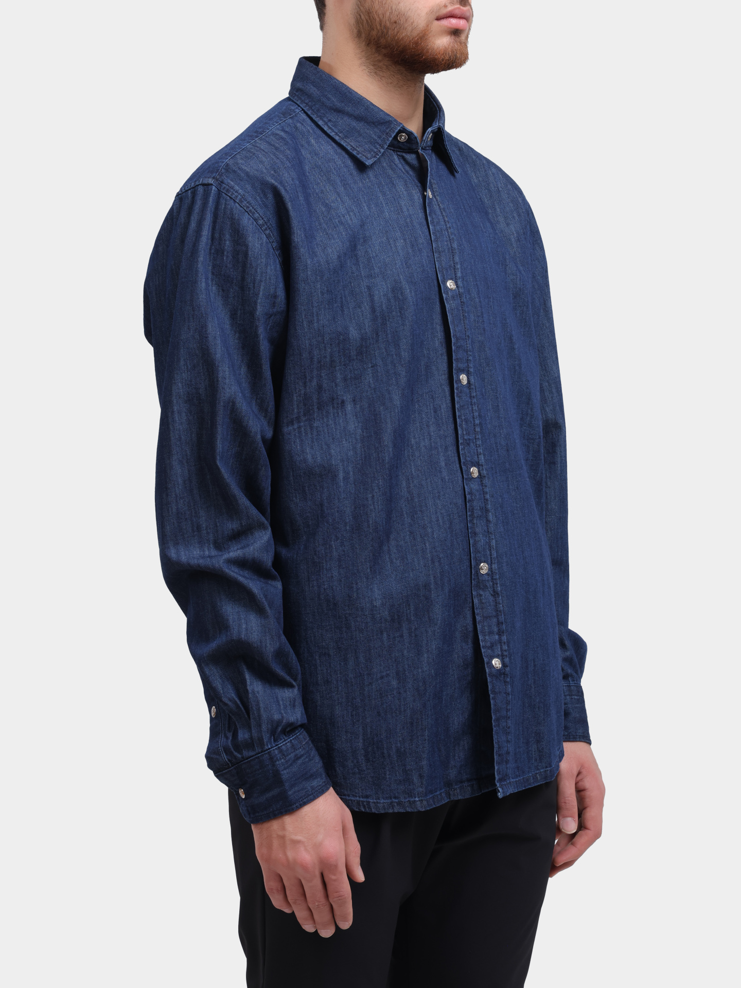 Рубашка 15 JJSH-169Hanck-W 10020507 455 темно-синяя — купить в интернет-магазине Verdistore