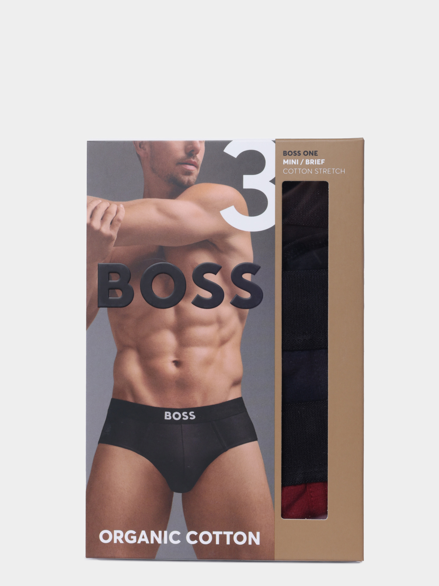 Комплект трусов 3 пары Trunk 3P BOSS ONE D 10267408 01 50549832 979 черный мужской — купить в интернет-магазине Verdistore