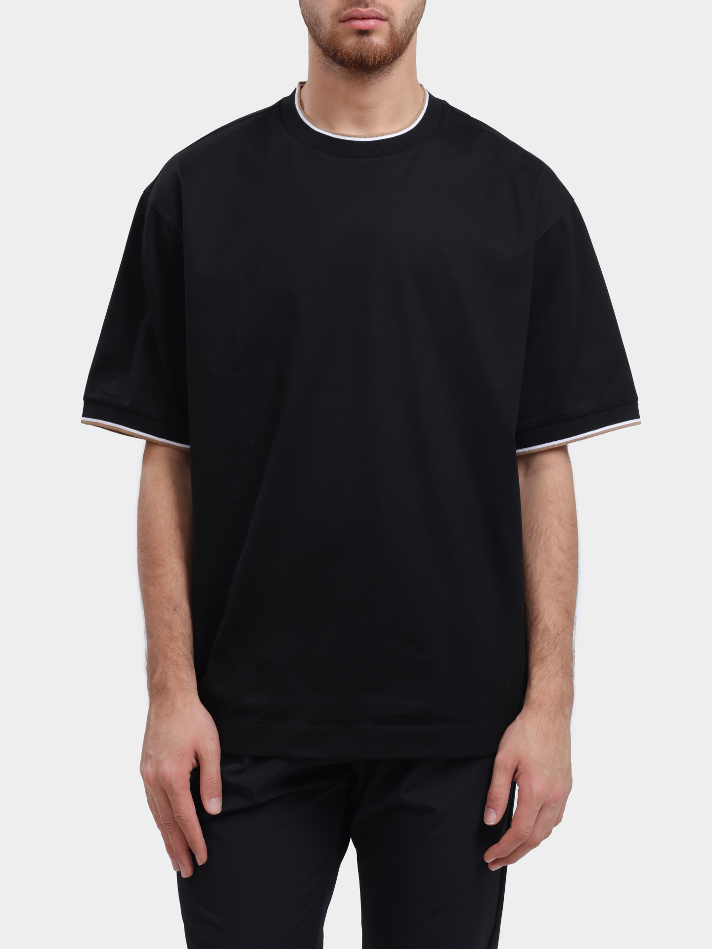 Футболка H-Tames 65 10258145 01 50548012 001 черная мужская — купить в интернет-магазине Verdistore