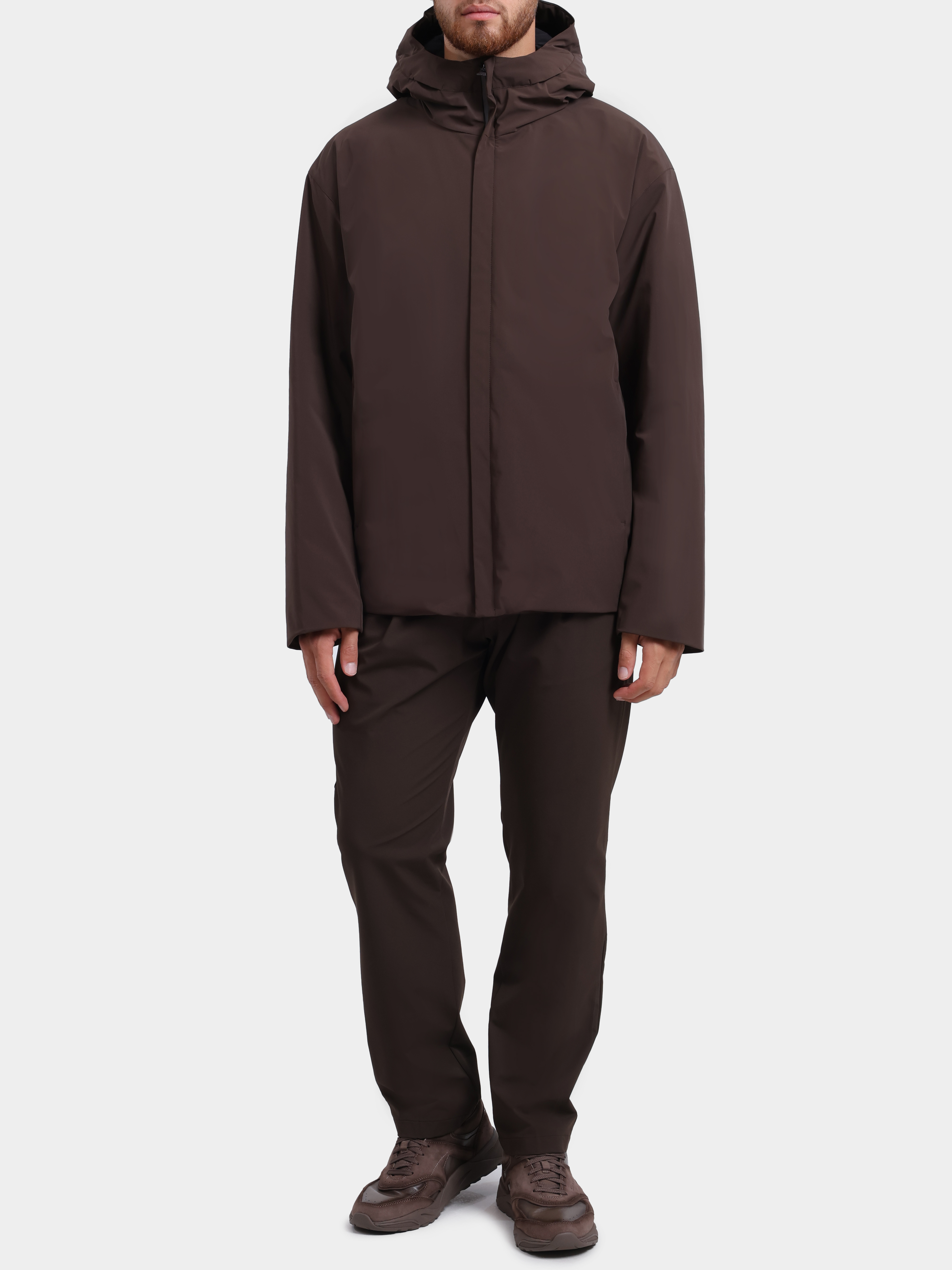 Брюки Herno PT000155U 12773S 8815 темно-коричневые мужские зауженного кроя  — купить в интернет-магазине Verdistore