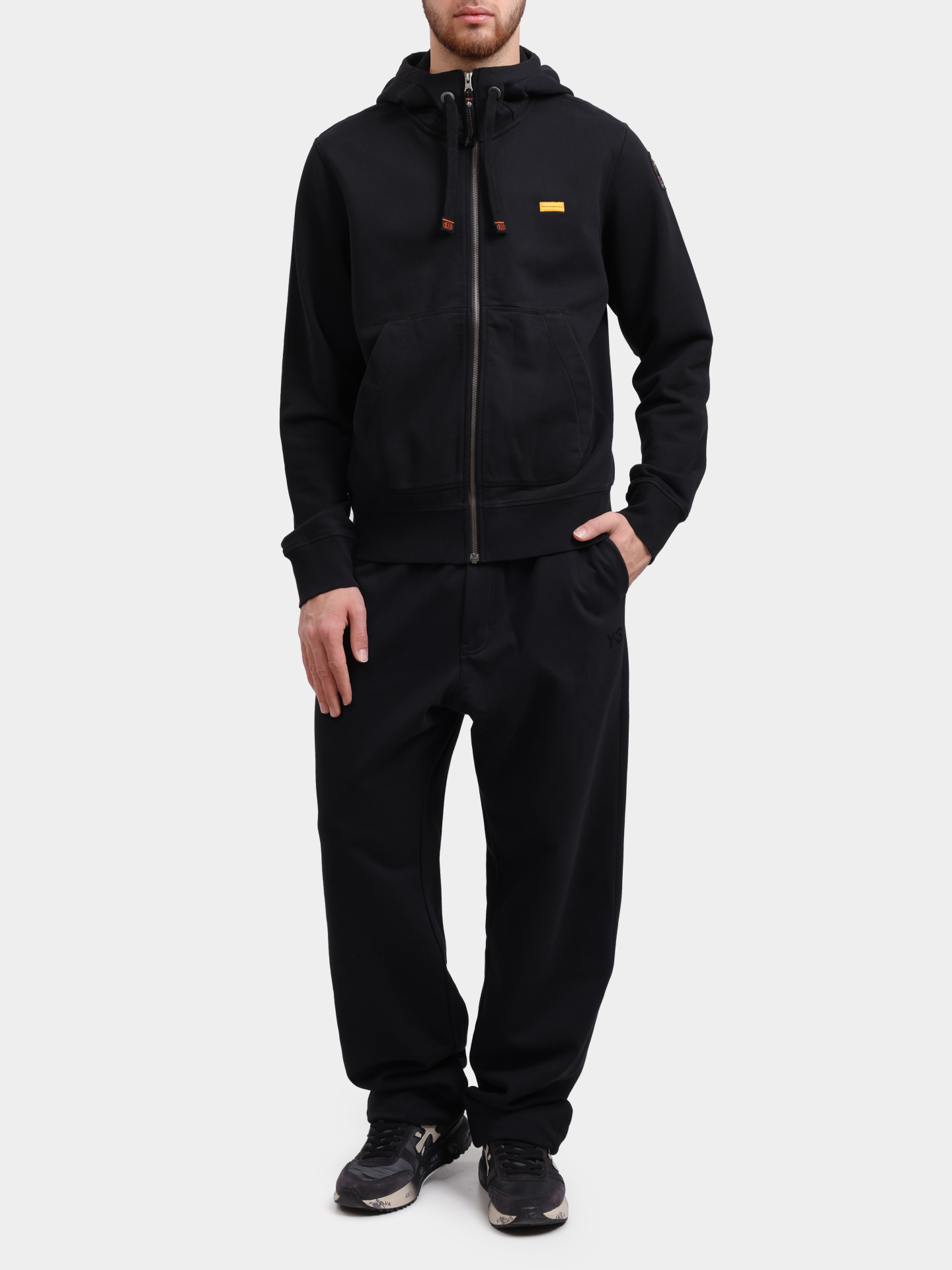 Толстовка Parajumpers CHARLIE EMBO мужская черная — купить в интернет-магазине Verdistore