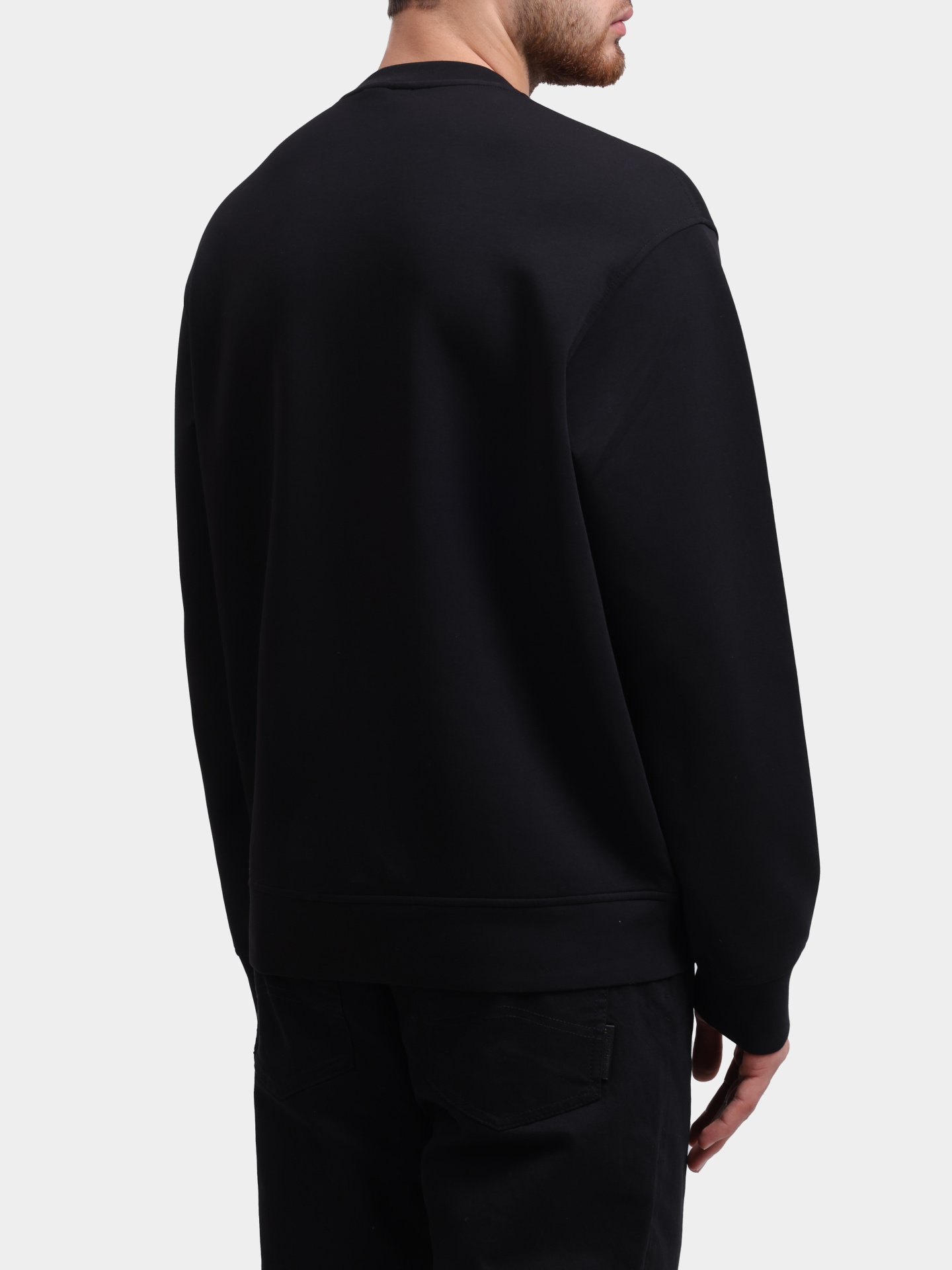 Свитшот Emporio Armani EM002925 AF10013 UC001 черный мужской — купить в интернет-магазине Verdistore