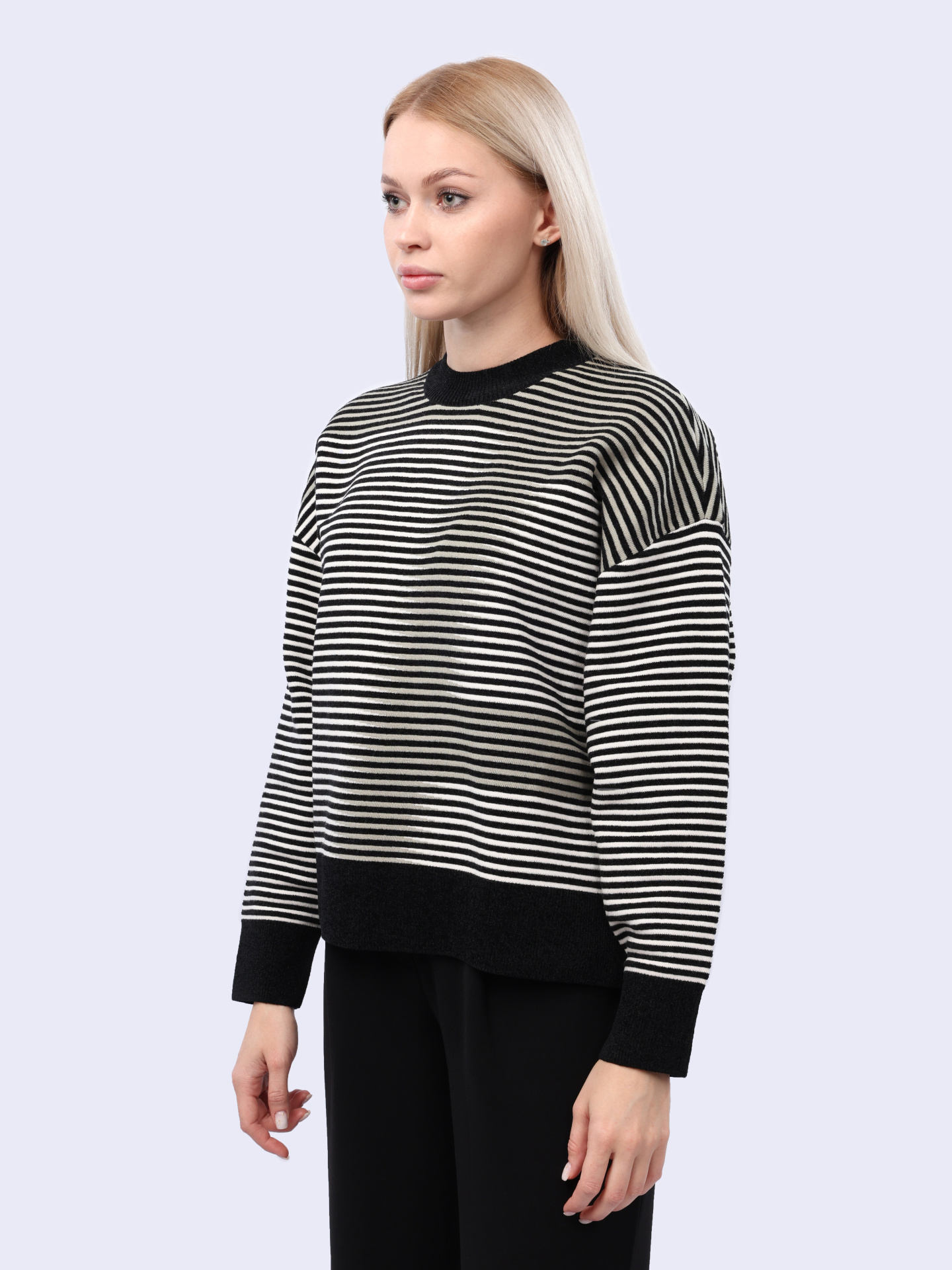 Свитшот Armani Exchange 6DYM1N YM1TZ 21DC полосатый женский — купить в интернет-магазине Verdistore