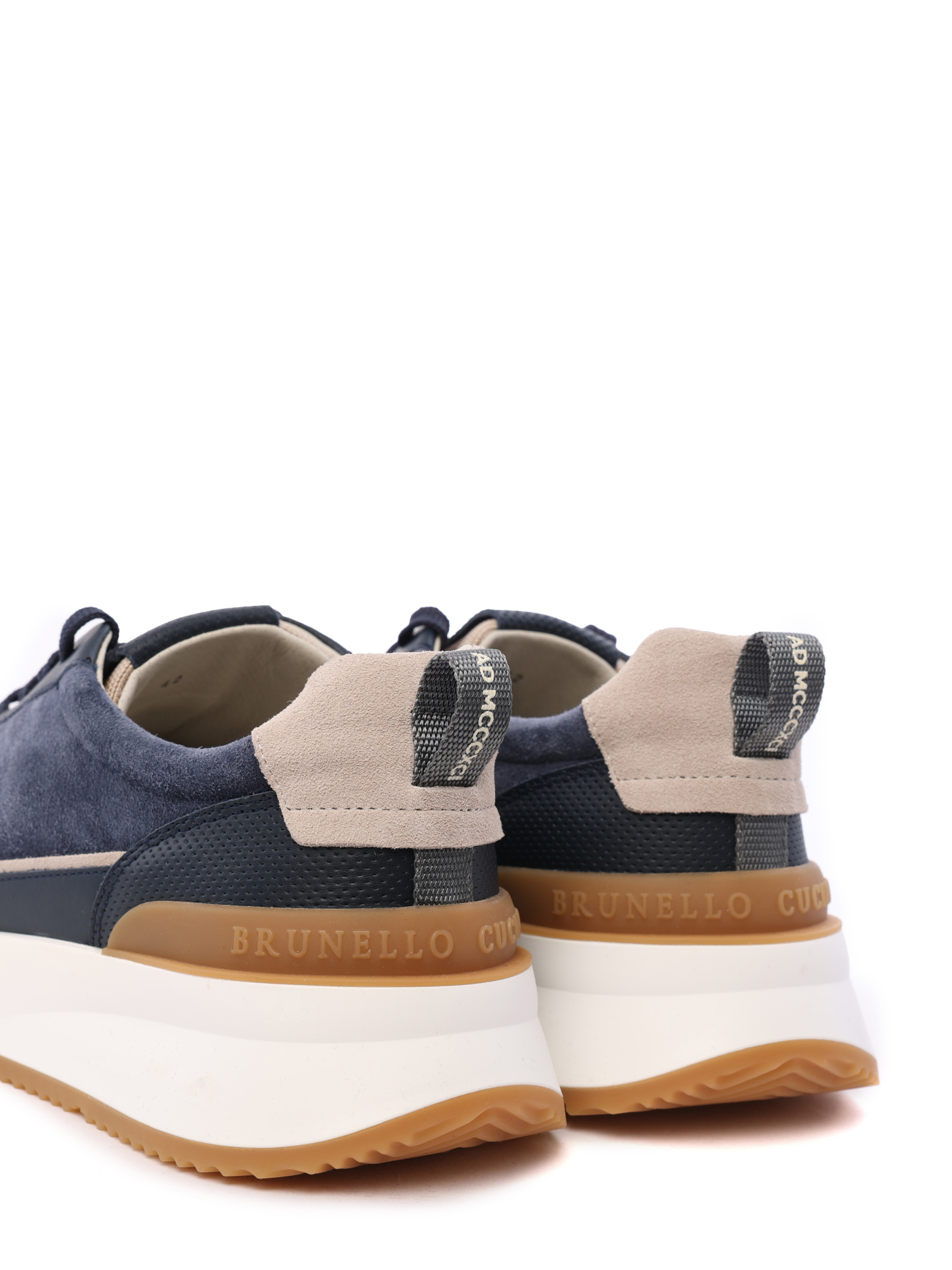 Кроссовки Brunello Cucinelli MZUSNH0278 CEB29 темно-синие мужские с перфорацией — купить в интернет-магазине Verdistore