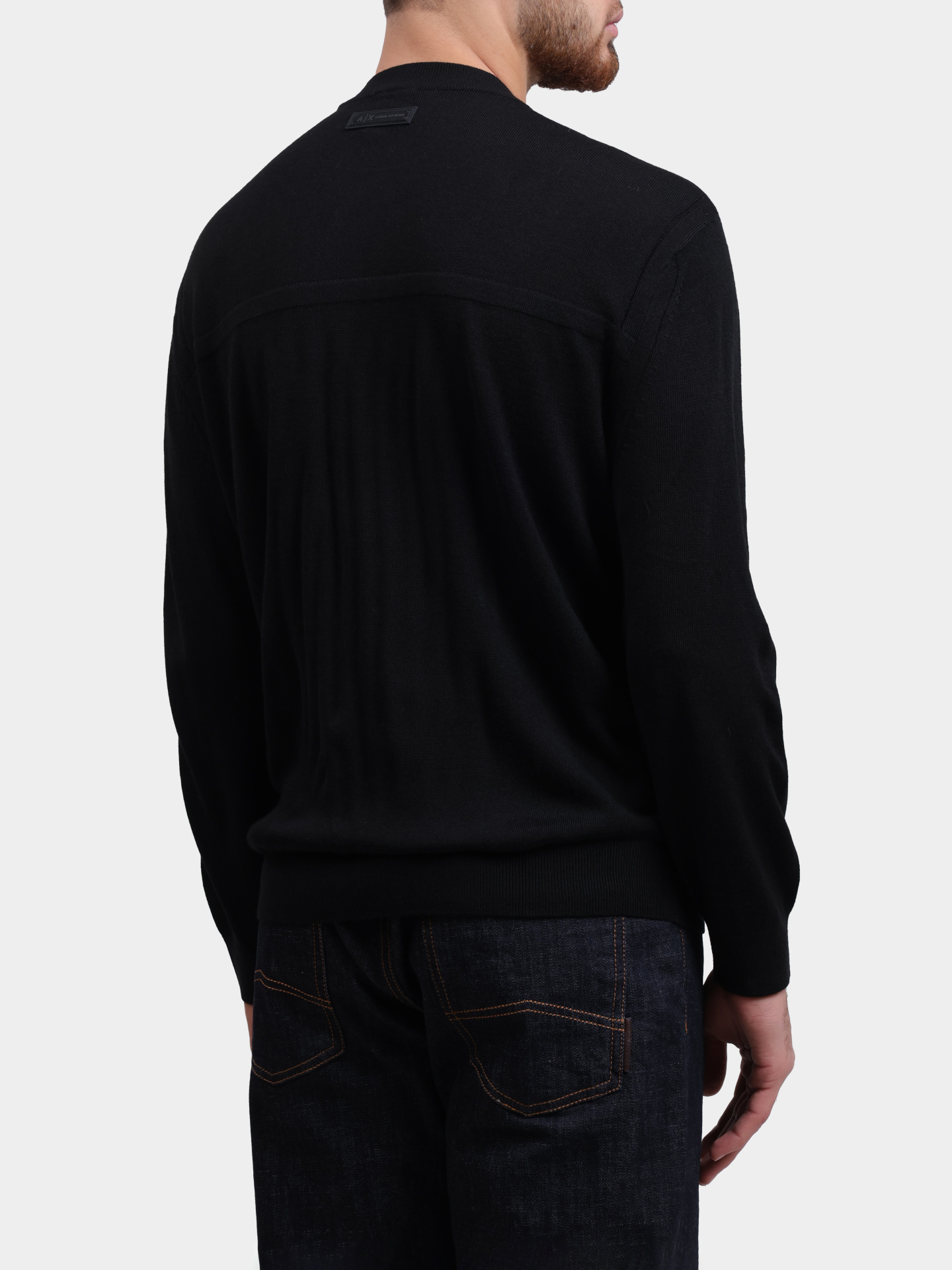 Свитшот Armani Exchange XM001878 AF11982 UC001 черный мужской — купить в интернет-магазине Verdistore