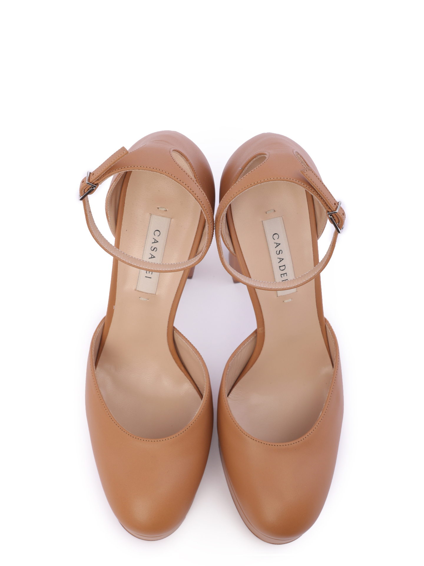 Туфли Casadei 1H977W1201LOVEC2621 бежевые женские из кожи — купить в интернет-магазине Verdistore