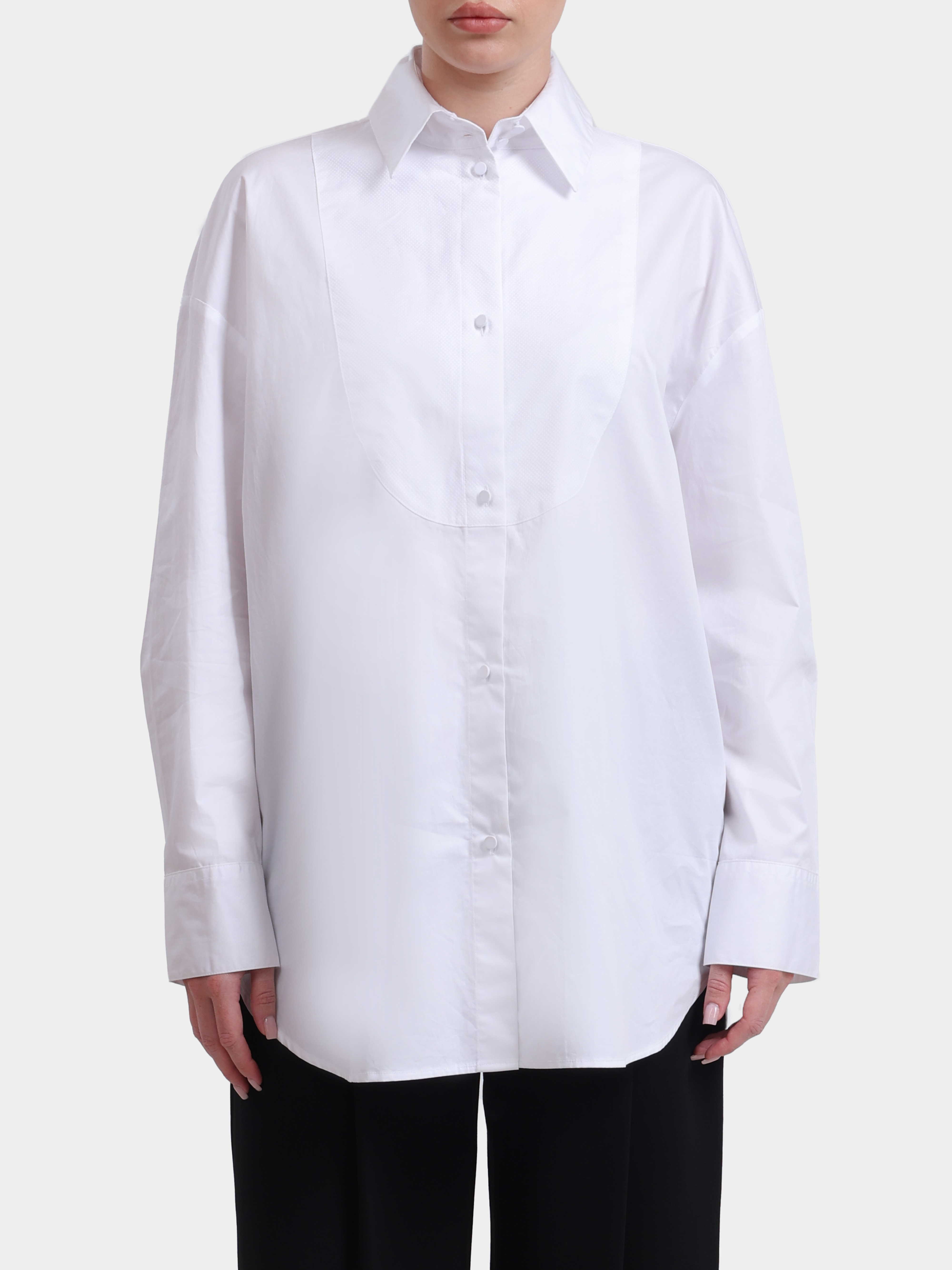 Рубашка Armani Exchange XW000706 AF12812 U0002 хлопковая женская — купить в интернет-магазине Verdistore