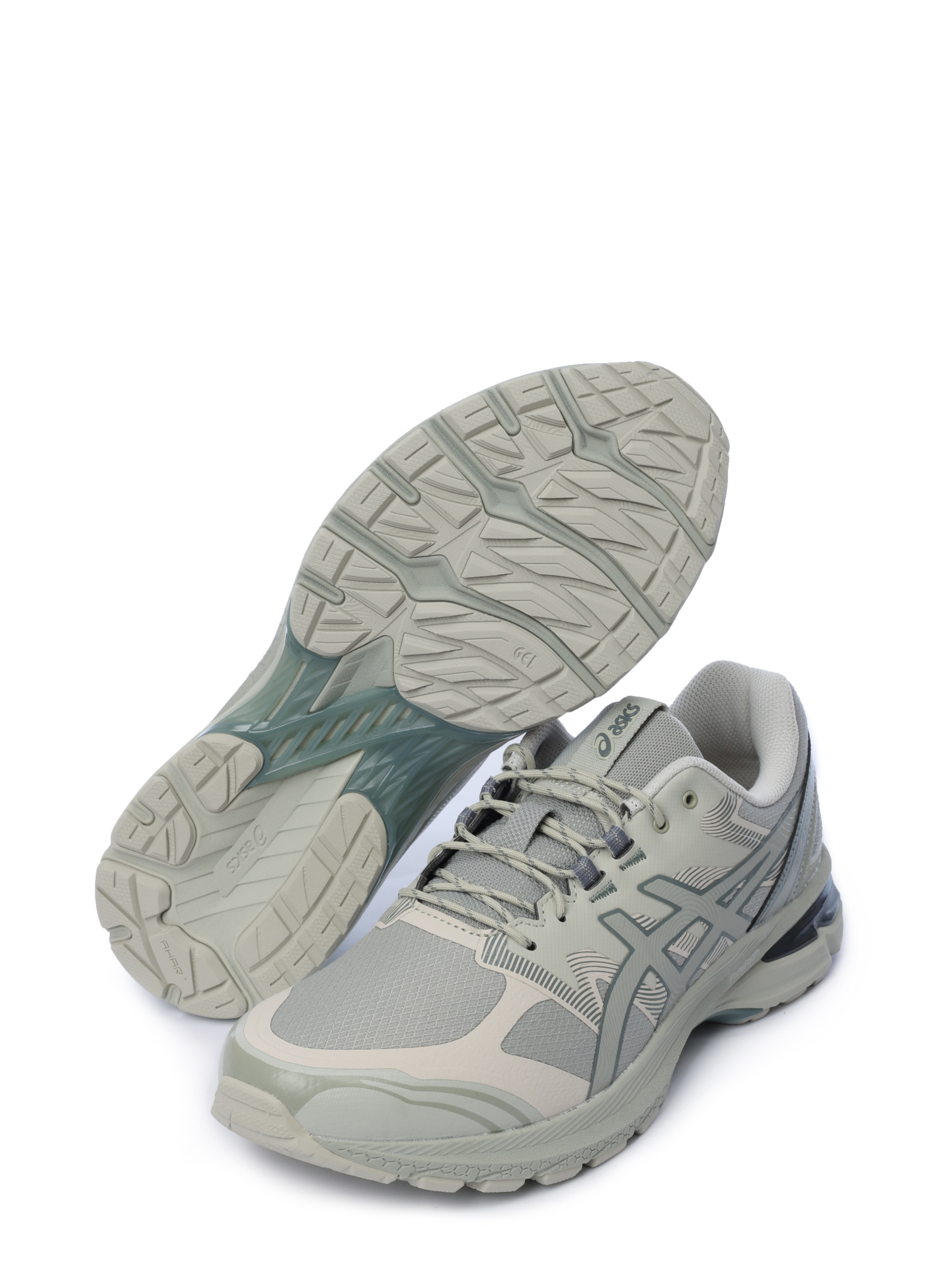 Кроссовки Asics 1203A342 020 серые мужские с зелеными вставками — купить в интернет-магазине Verdistore