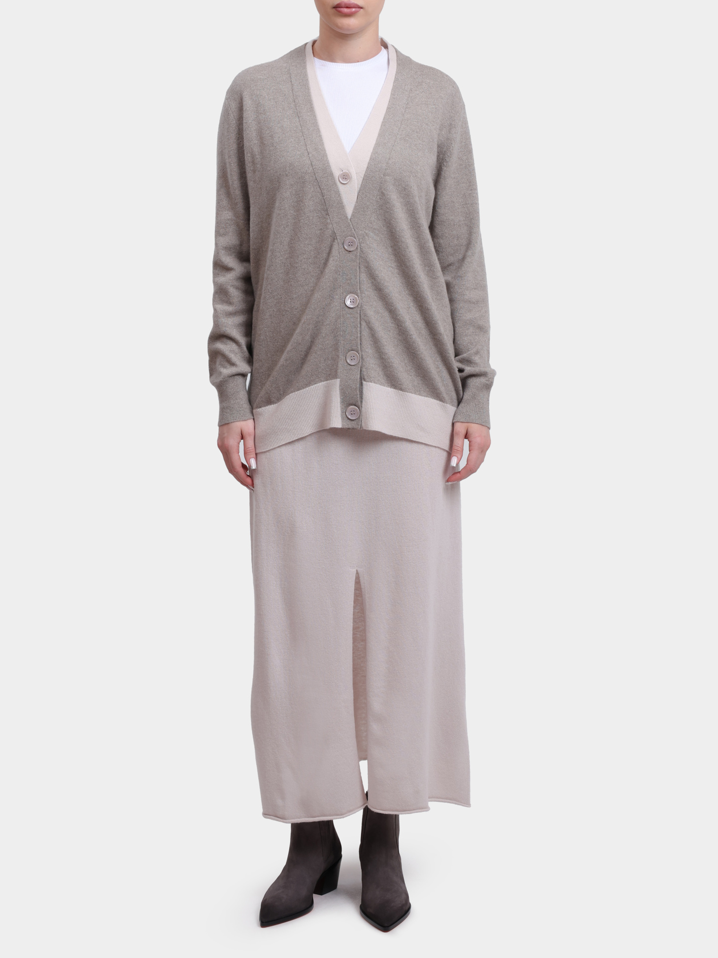 Юбка Alpha Studio AD-4244M 2017 женская с разрезом — купить в интернет-магазине Verdistore