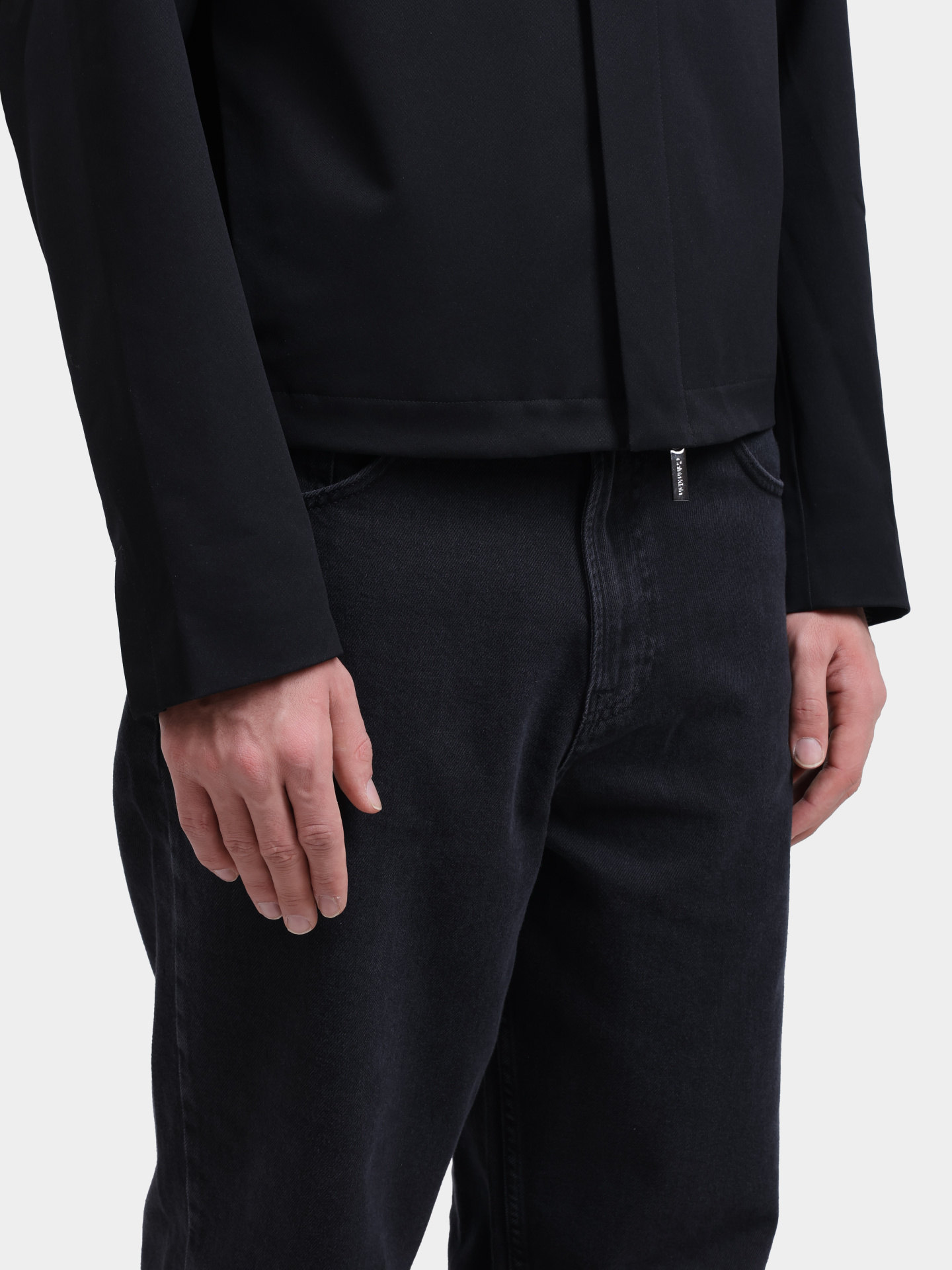 Куртка-рубашка Calvin Klein K10K113012 BEH черная мужская — купить в интернет-магазине Verdistore