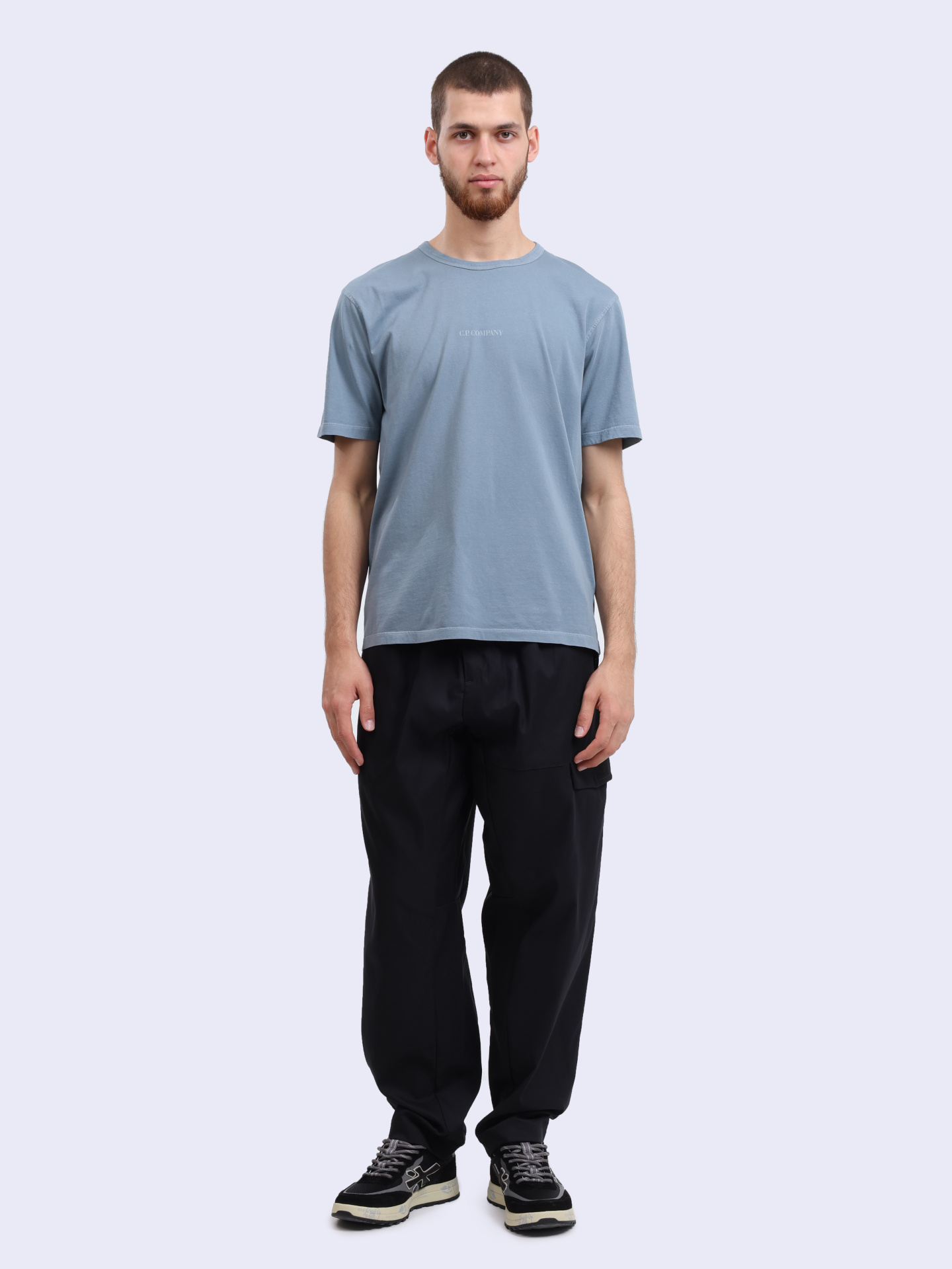 Футболка C.P. Company 18CMTS085A005431R 872 голубая мужская — купить в интернет-магазине Verdistore