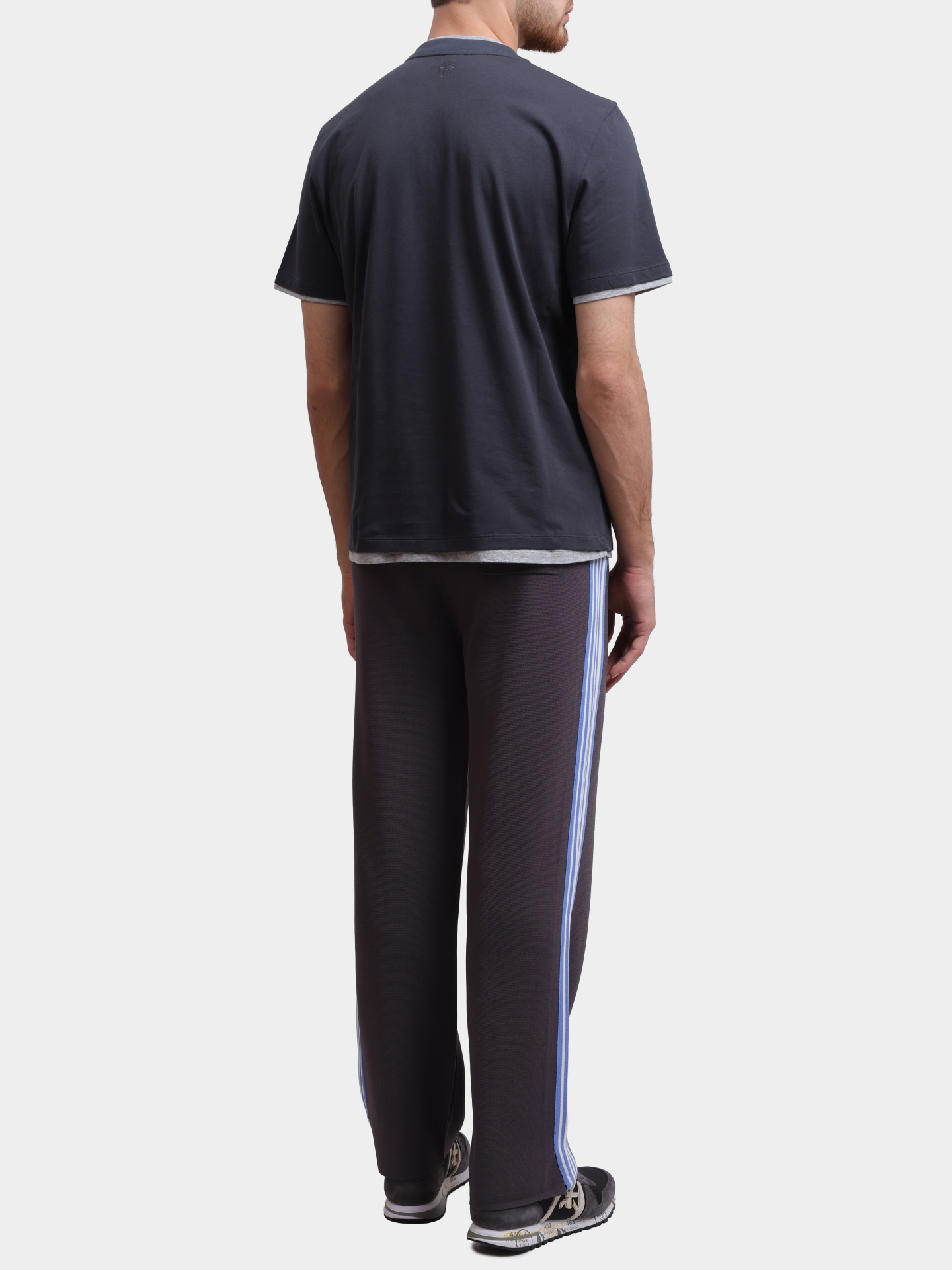 Брюки спортивные Autry PAPM - B6KL серые мужские с лампасами — купить в интернет-магазине Verdistore