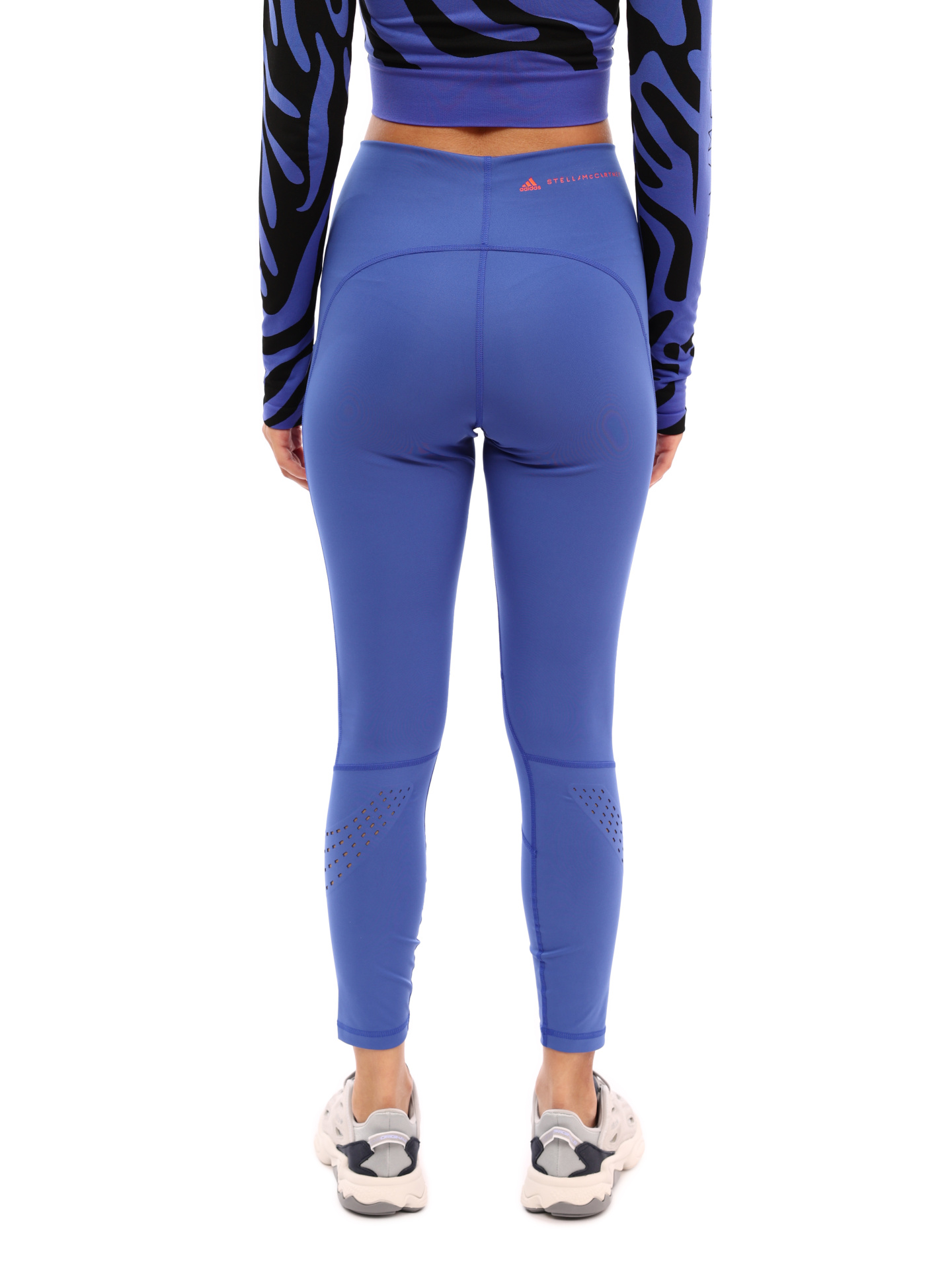 Леггинсы Adidas by Stella McCartney HF3072 синие женские с перфорацией — купить в интернет-магазине Verdistore