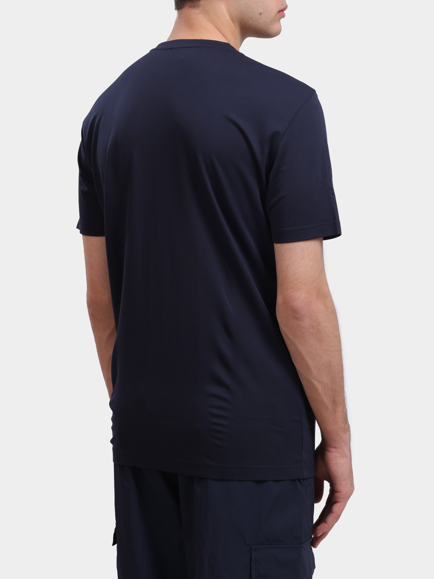 Футболка EA7 8NPT16 PJRGZ 1562 синяя мужская — купить в интернет-магазине Verdistore