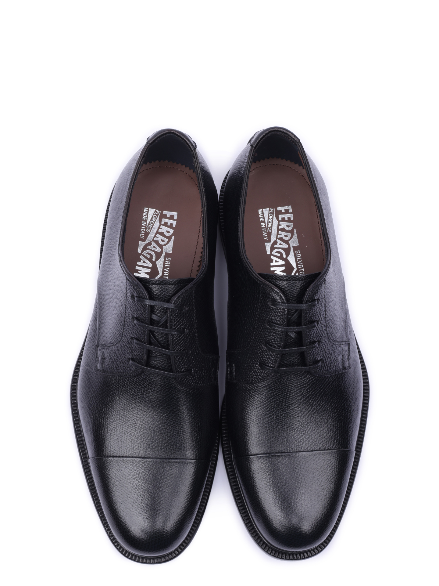 Дерби Z-07349383E из гибкой кожи с легкой фактурой — купить в интернет-магазине Verdistore