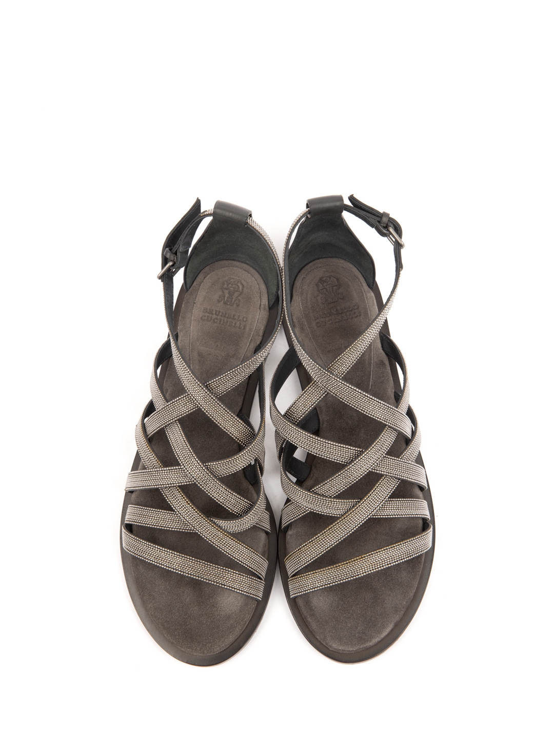 Сандалии Brunello Cucinelli MZDBSC696 кожаные женские — купить в интернет-магазине Verdistore