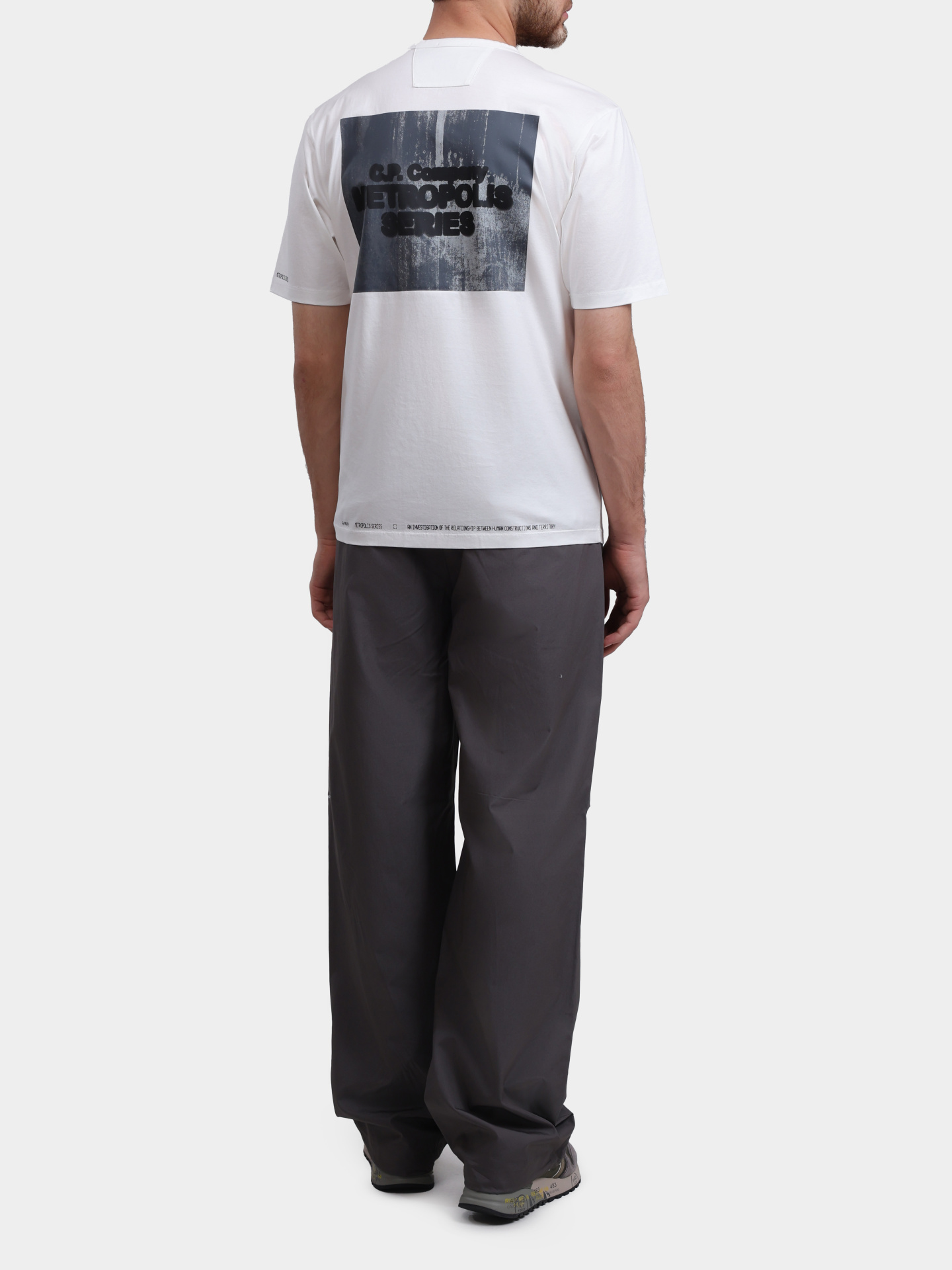 Футболка C.P. Company 20CLTS057A 006370W 103 белая мужская из хлопка — купить в интернет-магазине Verdistore