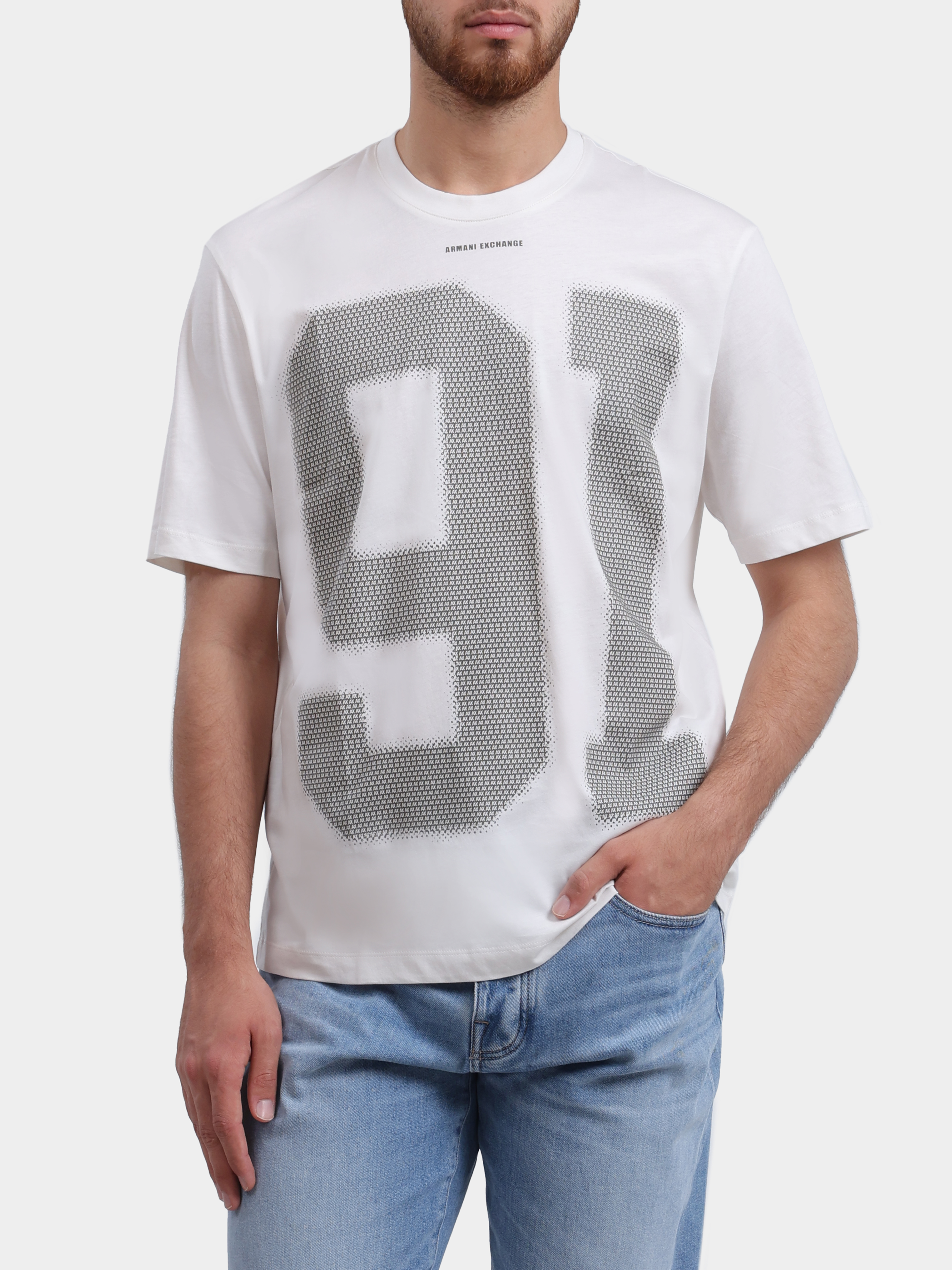Футболка Armani Exchange XM002510 AF10358 U1074 хлопковая мужская — купить в интернет-магазине Verdistore