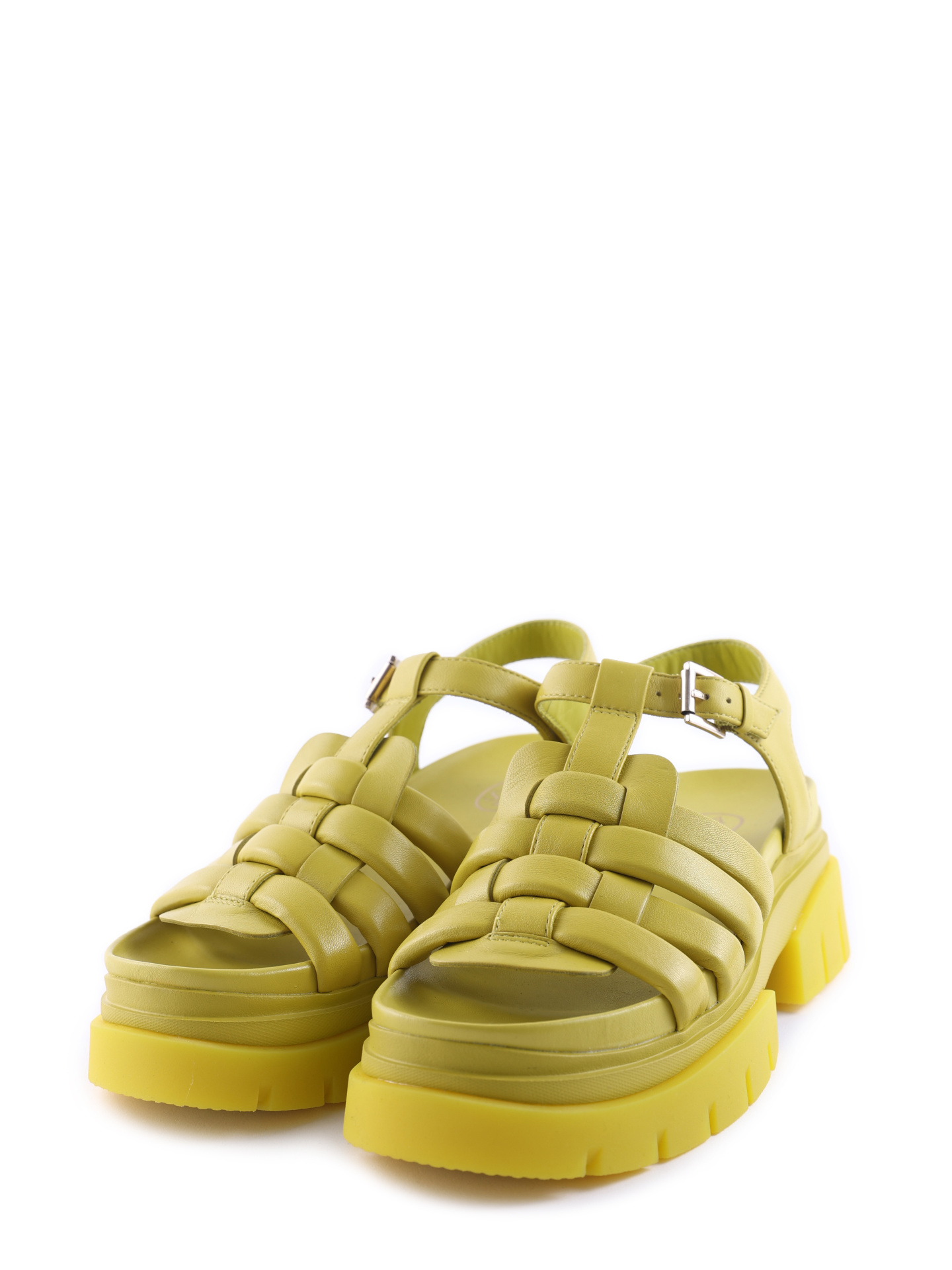 Сандалии ASH SIRENA 004 горчичные женские плетеные — купить в интернет-магазине Verdistore