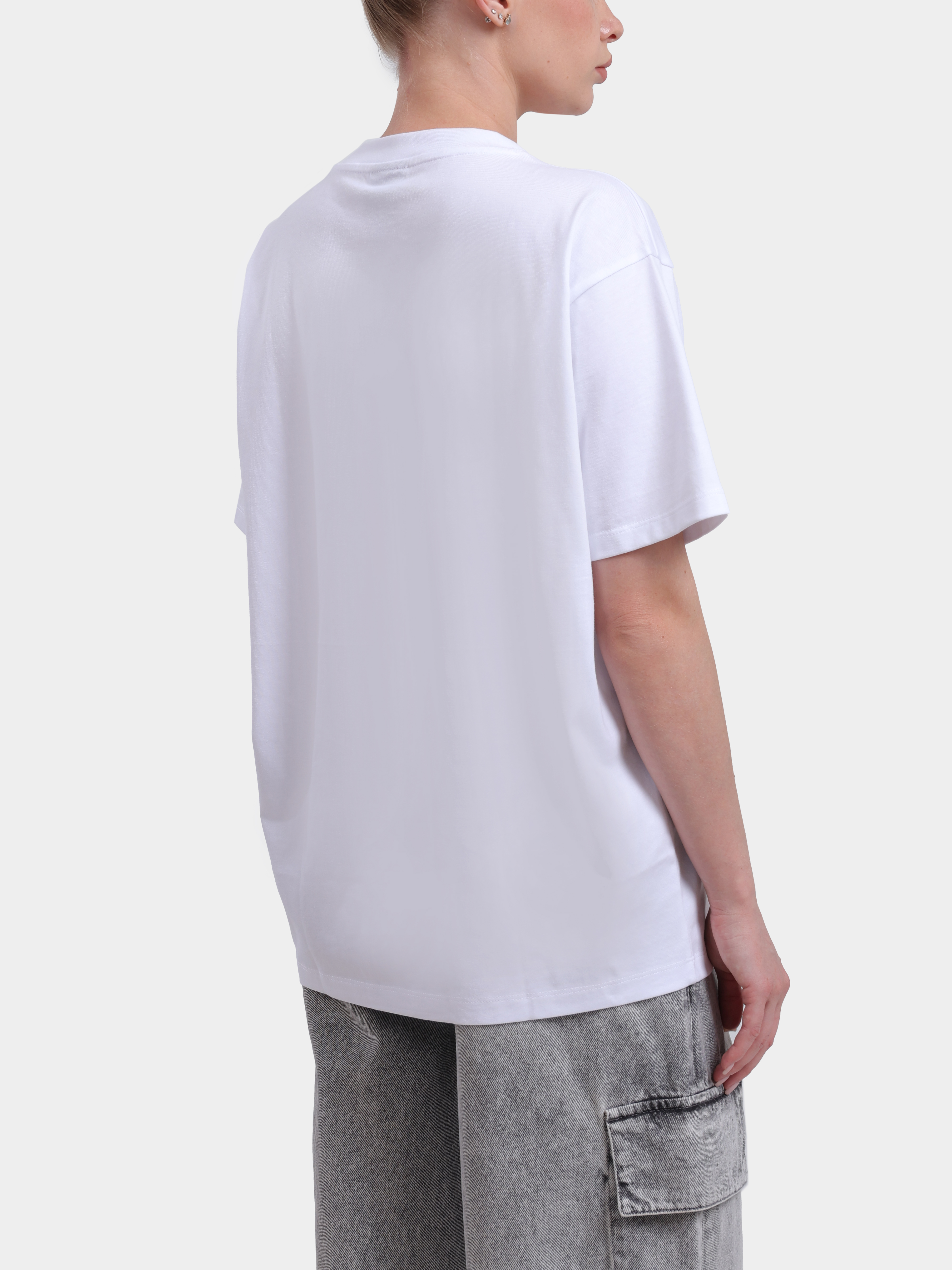 Футболка Armani Exchange XW001805 AF15085 U0002 хлопковая женская с принтом — купить в интернет-магазине Verdistore