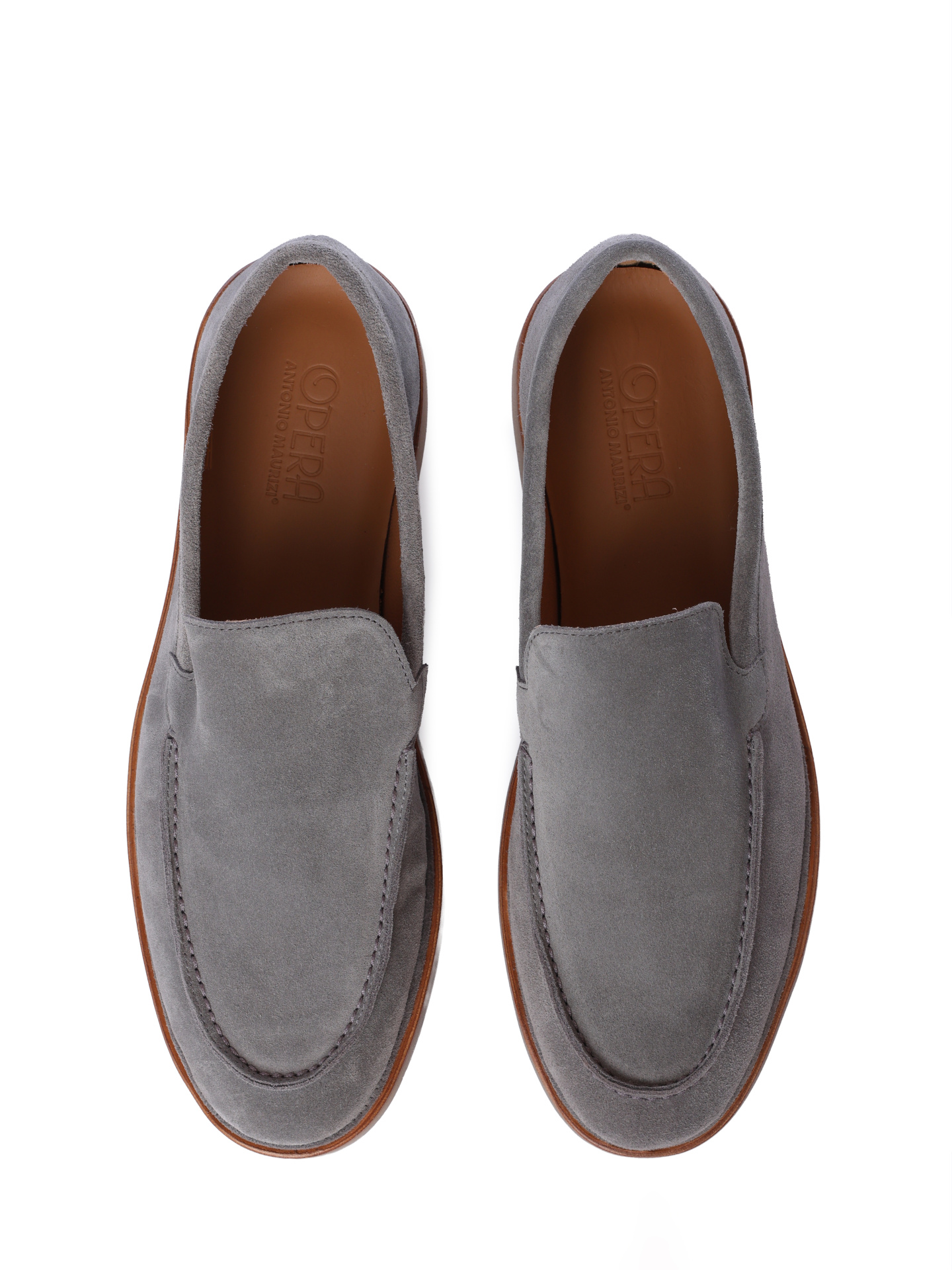 Лоферы Antonio Maurizi 16031 ALONSO / NATURE 422 серые мужские замшевые — купить в интернет-магазине Verdistore