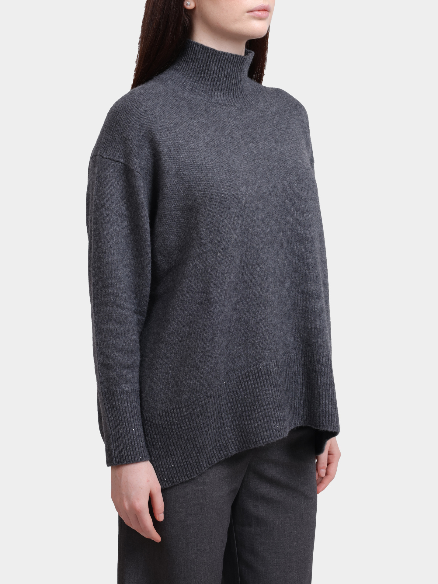 Свитер Re Vera 56W-11-1940 серый женский с пайетками — купить в интернет-магазине Verdistore