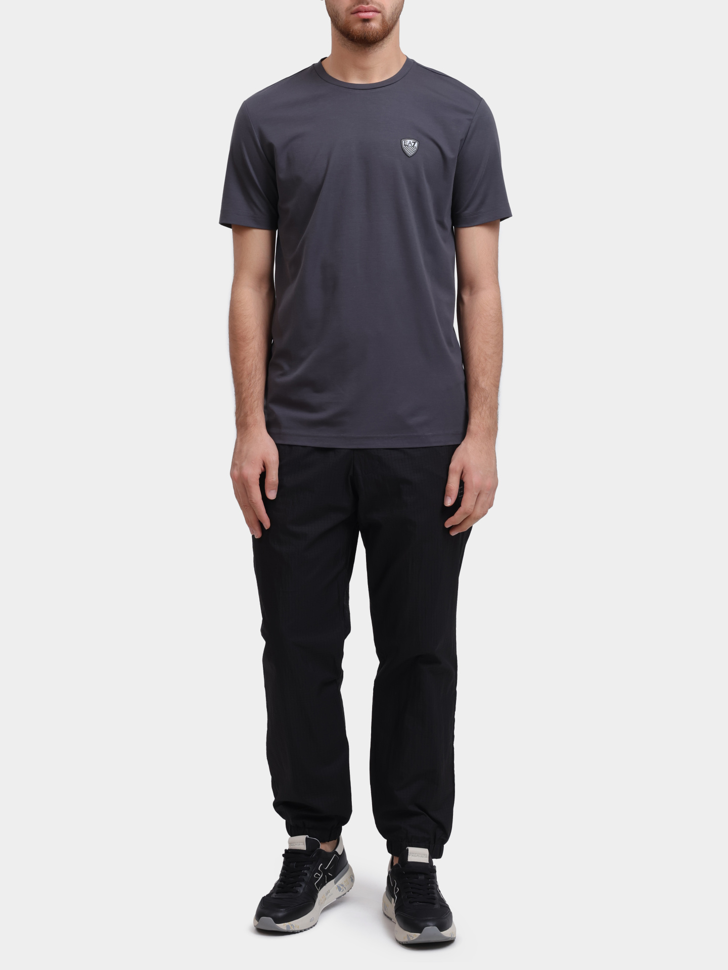 Футболка 8NPT16 PJRGZ U8117 темно-серая мужская — купить в интернет-магазине Verdistore