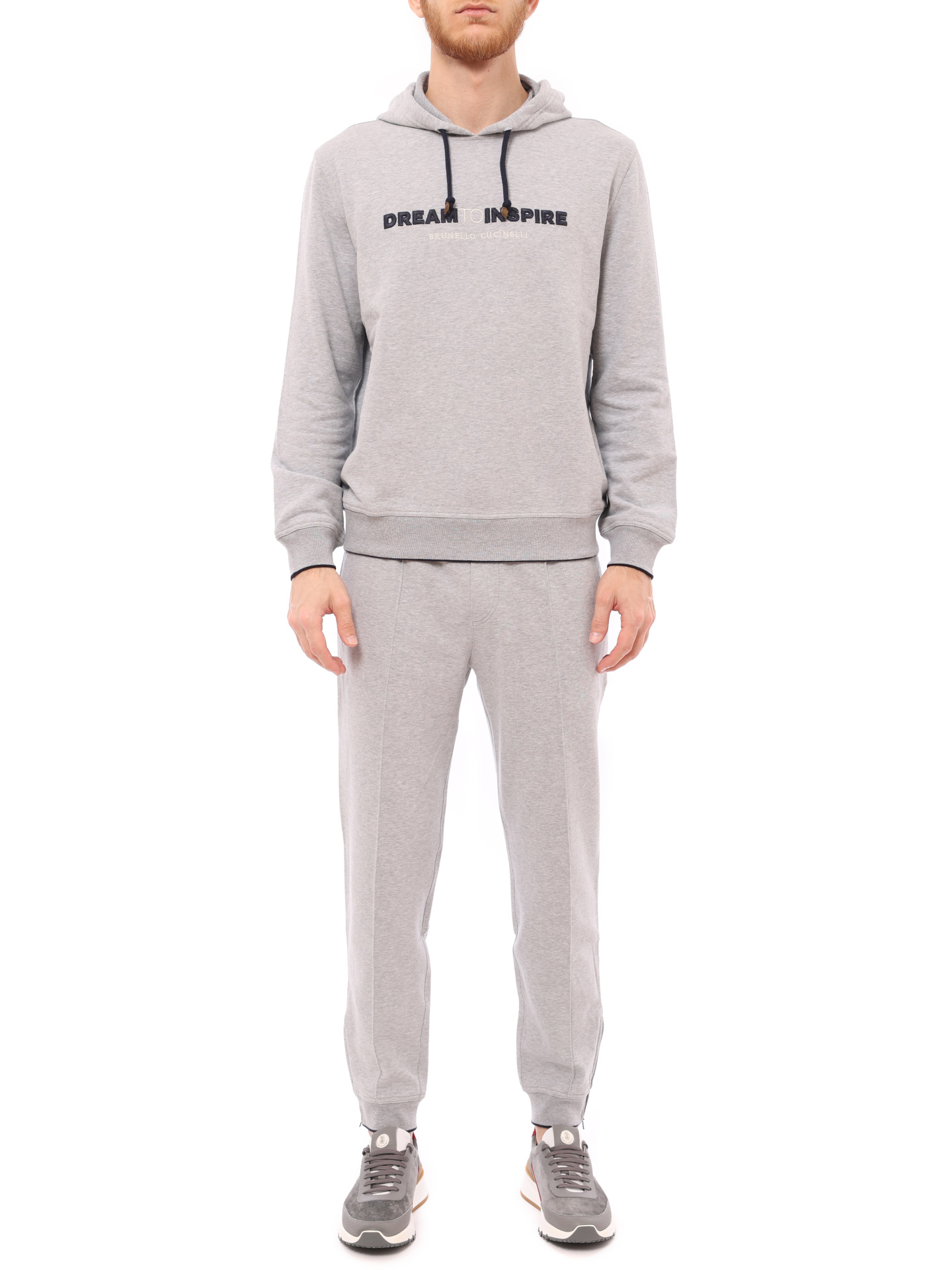 Брюки Brunello Cucinelli MTU143142G CT883 хлопковые мужские со стрелками — купить в интернет-магазине Verdistore