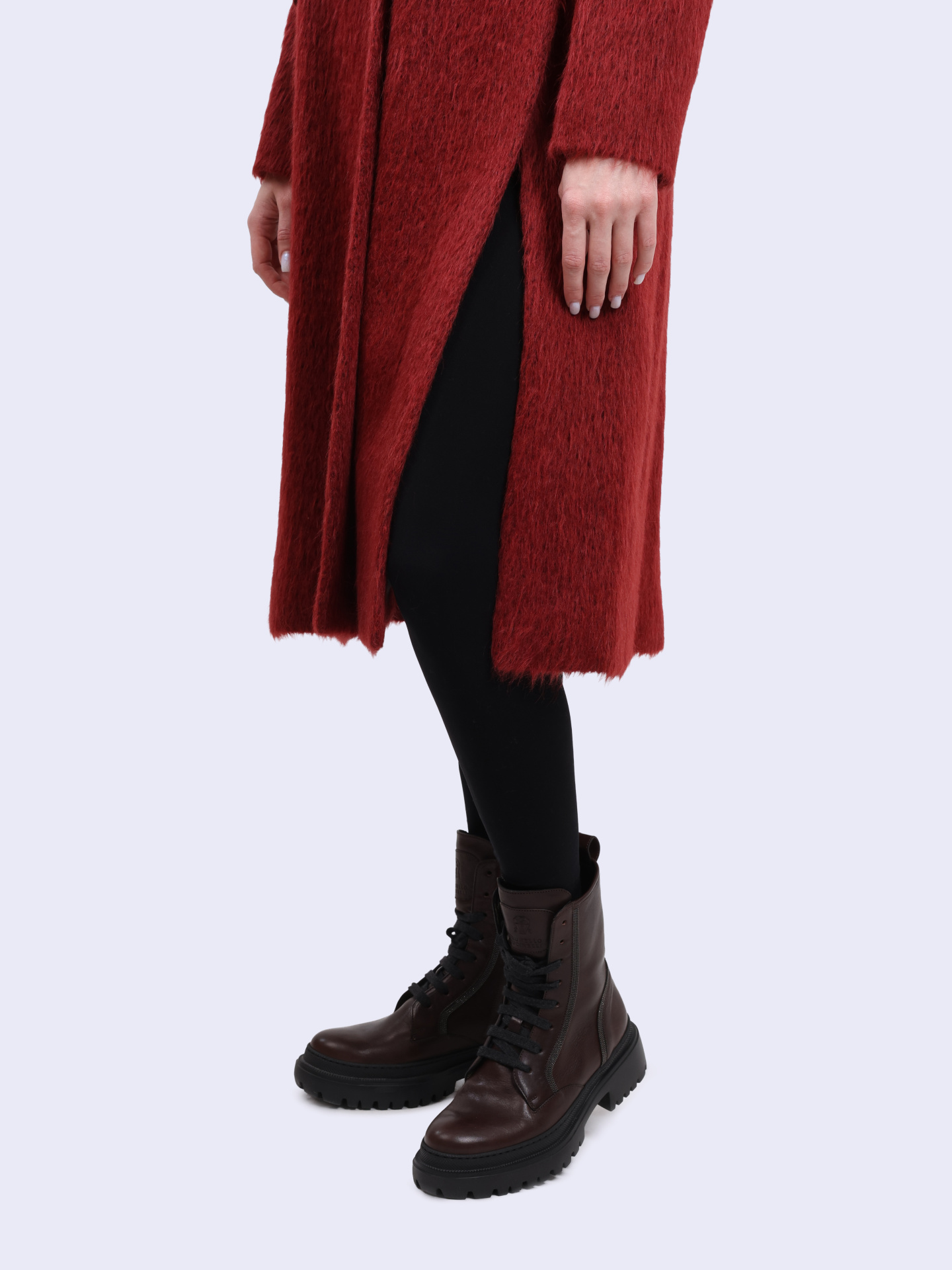 Пальто Brunello Cucinelli MA5284967 красное женское — купить в интернет-магазине Verdistore
