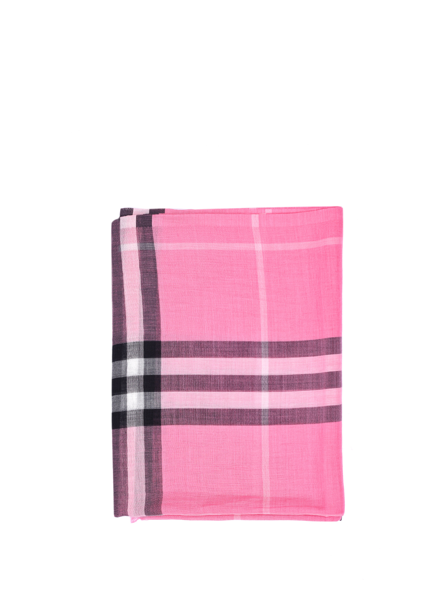 Шарф Burberry 4032916 розовый женский в клетку — купить в интернет-магазине Verdistore