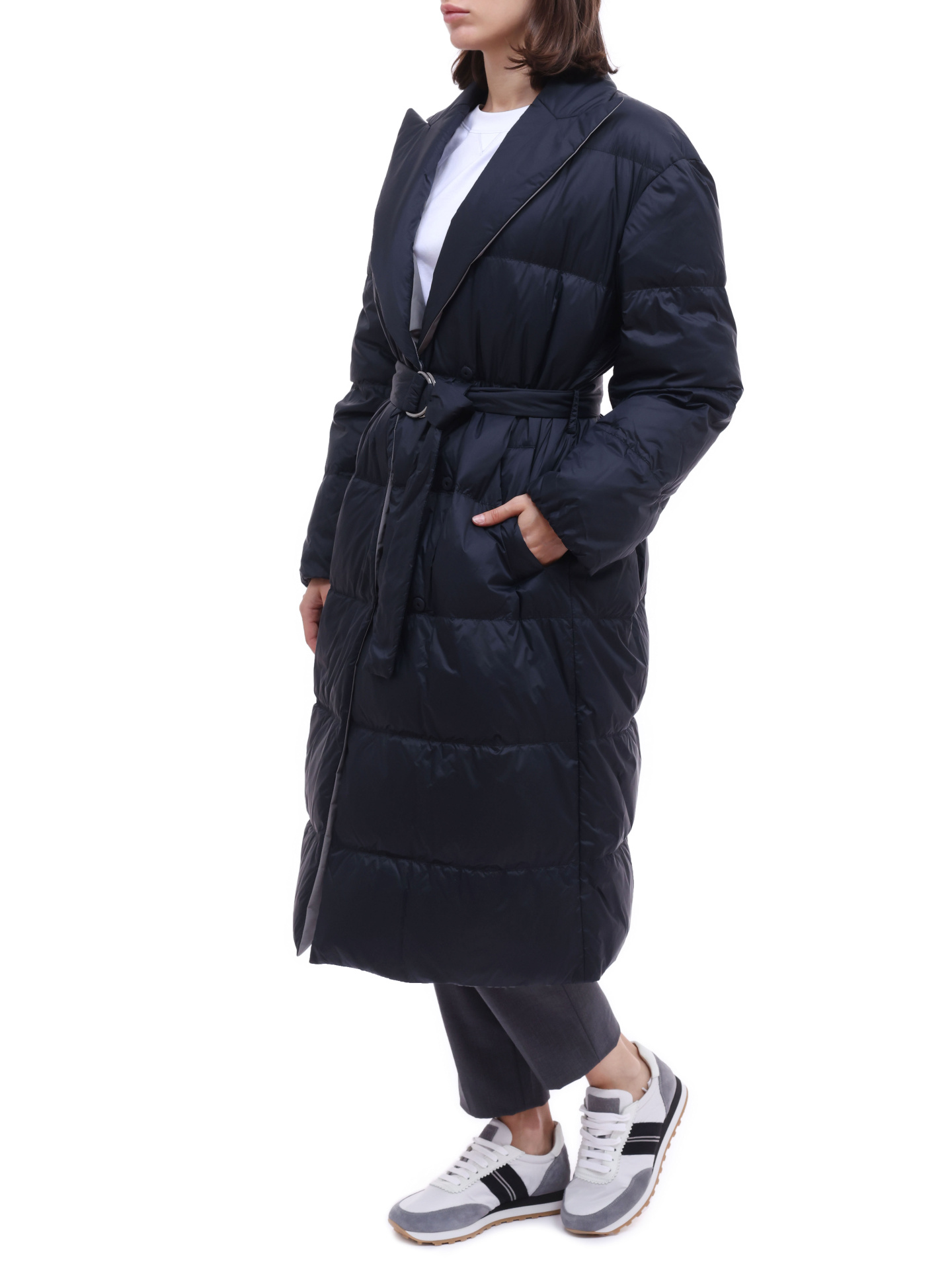 Пуховик Brunello Cucinelli MR4059690 CBT87 двусторонний женский — купить в интернет-магазине Verdistore