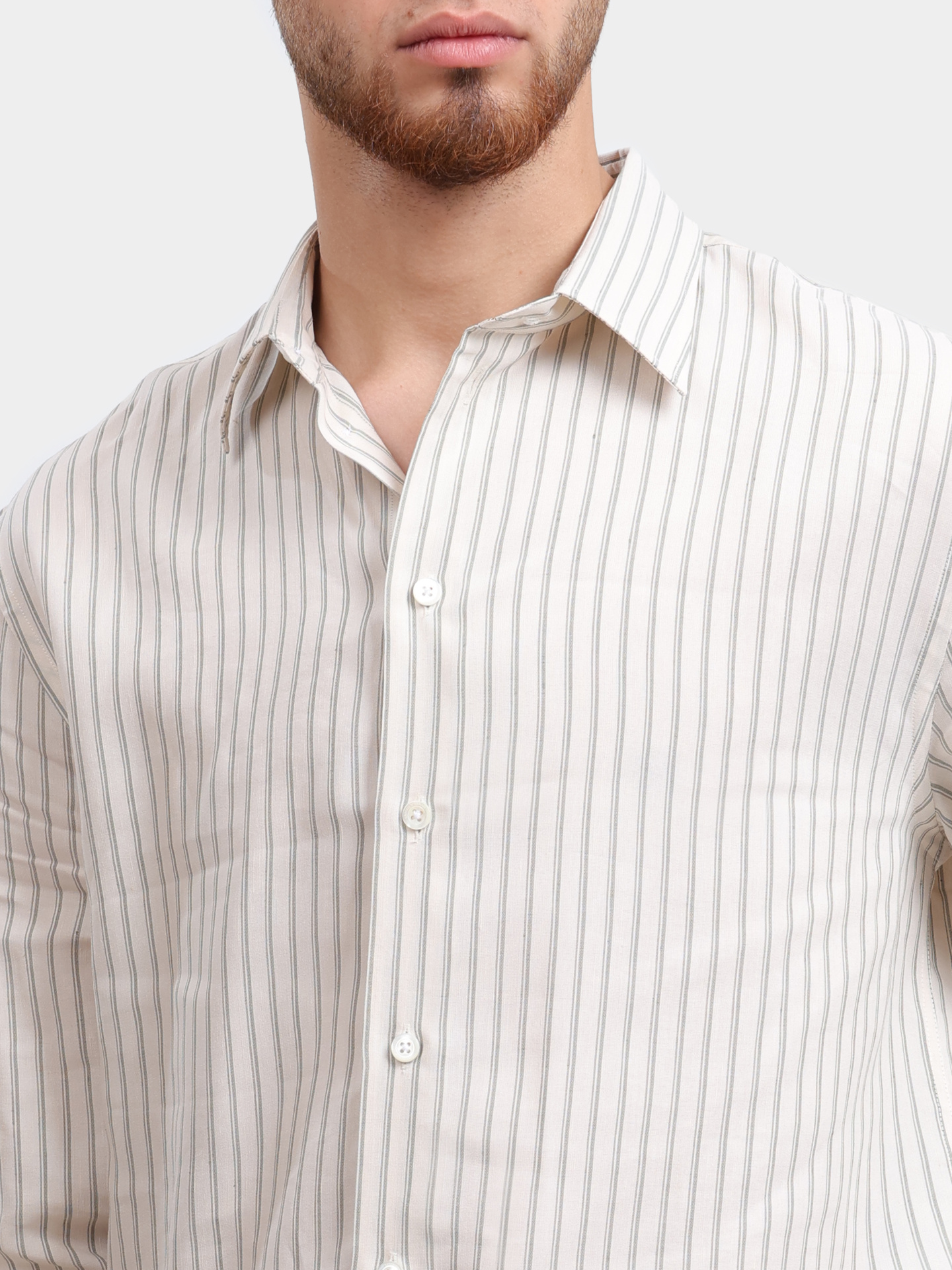 Рубашка Emporio Armani EM000099 TE14215 F7009 белая мужская в полоску — купить в интернет-магазине Verdistore