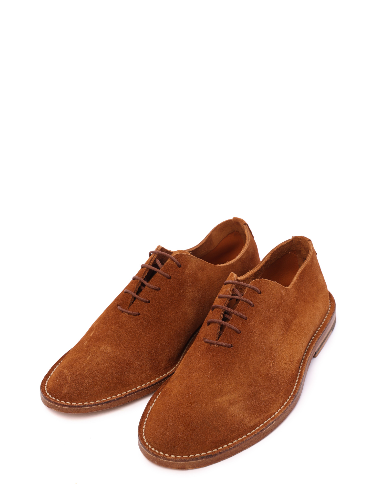 Оксфорды коричневые замшевые невысокие — купить в интернет-магазине Verdistore