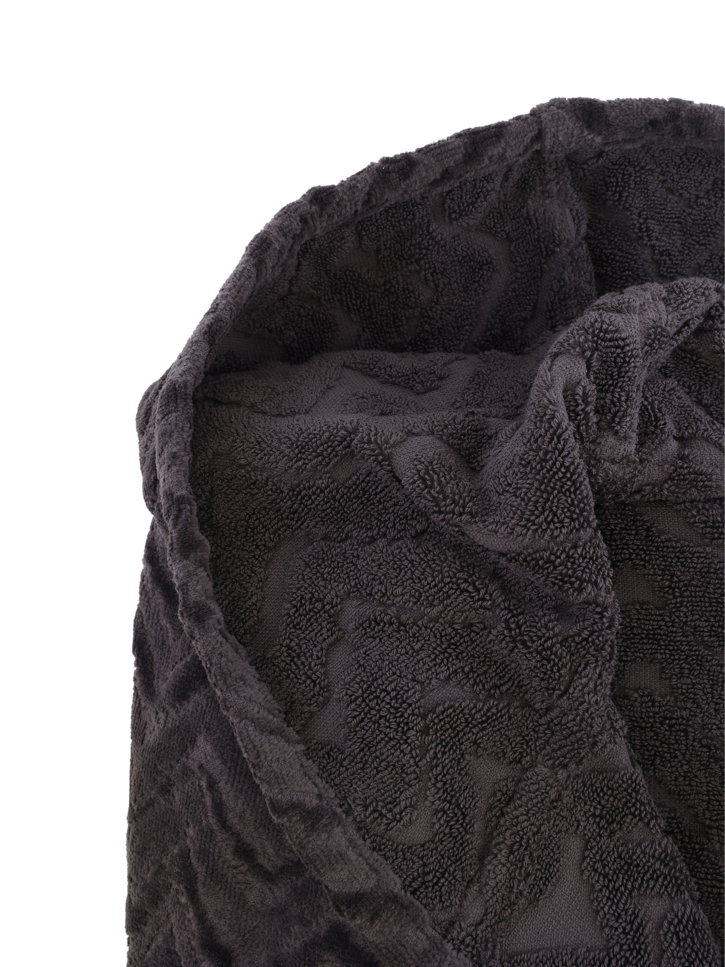 Халат махровый серый с поясом — купить в интернет-магазине Verdistore