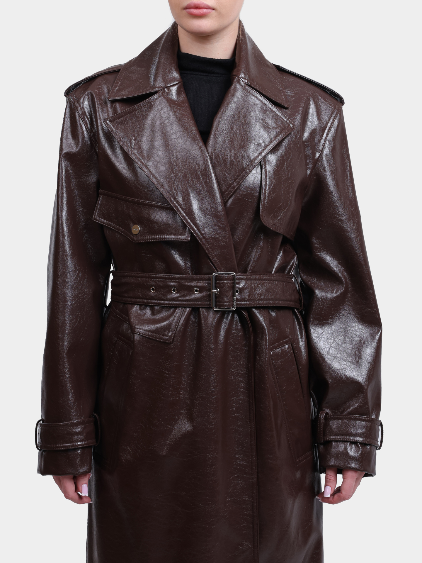 Плащ Hugo Malitte-1 50542286 201 коричневый женский — купить в интернет-магазине Verdistore