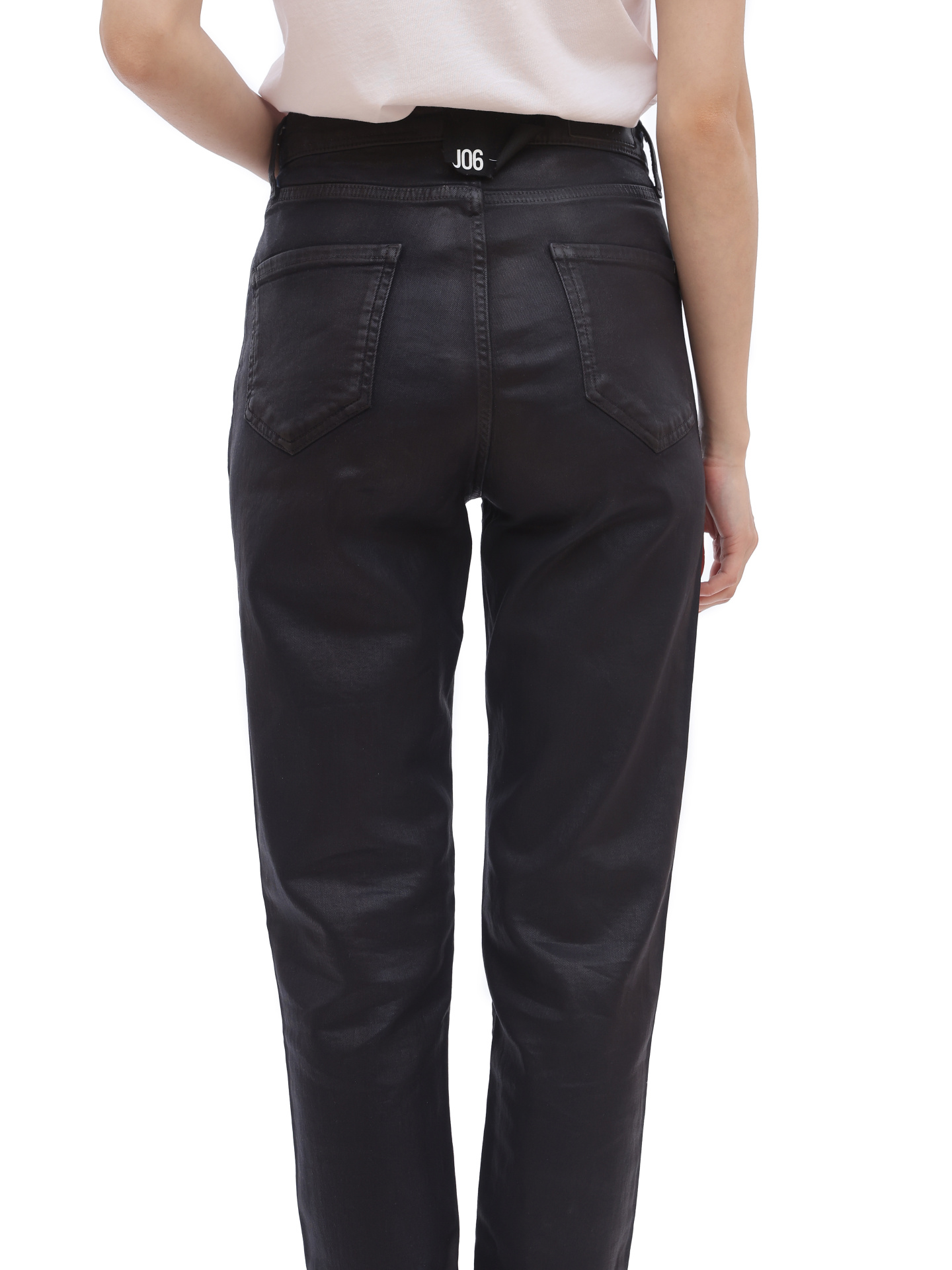 Джинсы Armani Exchange 6GYJ06 1593 черные женские прямого кроя — купить в интернет-магазине Verdistore