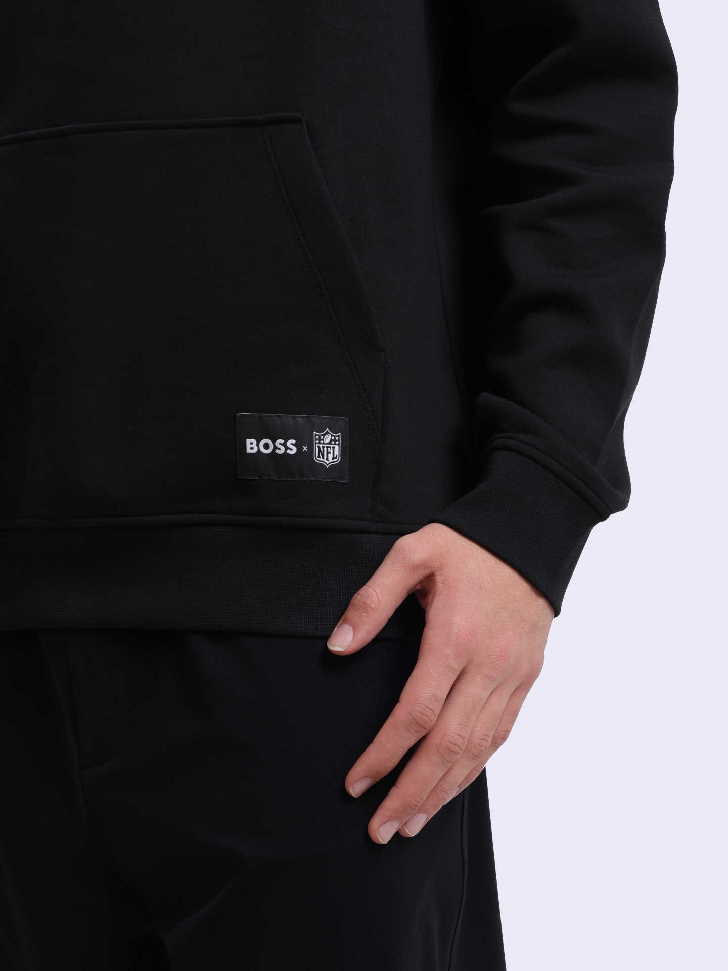 Худи Boss 50534560 020 черное мужское с логотипом — купить в интернет-магазине Verdistore