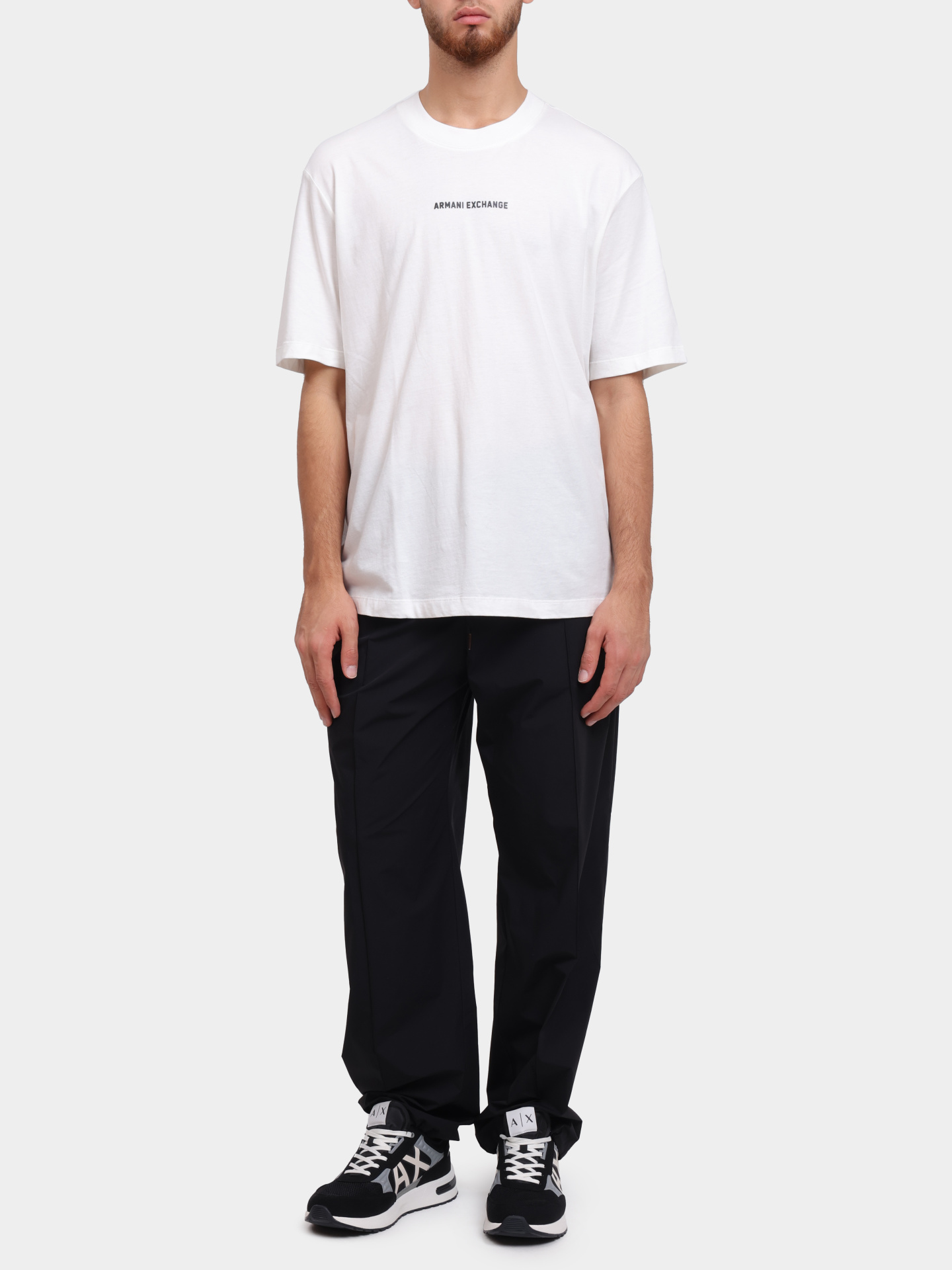 Футболка Armani Exchange XM000588 AF12308 U0009 хлопковая мужская с логотипом — купить в интернет-магазине Verdistore