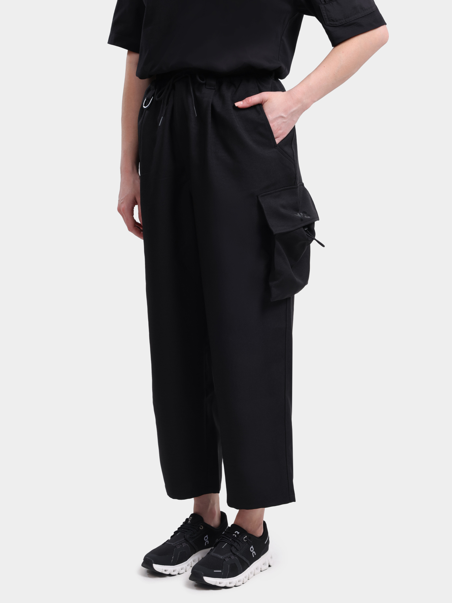 Брюки-карго Y-3 KS7654 BLACK черные женские — купить в интернет-магазине Verdistore