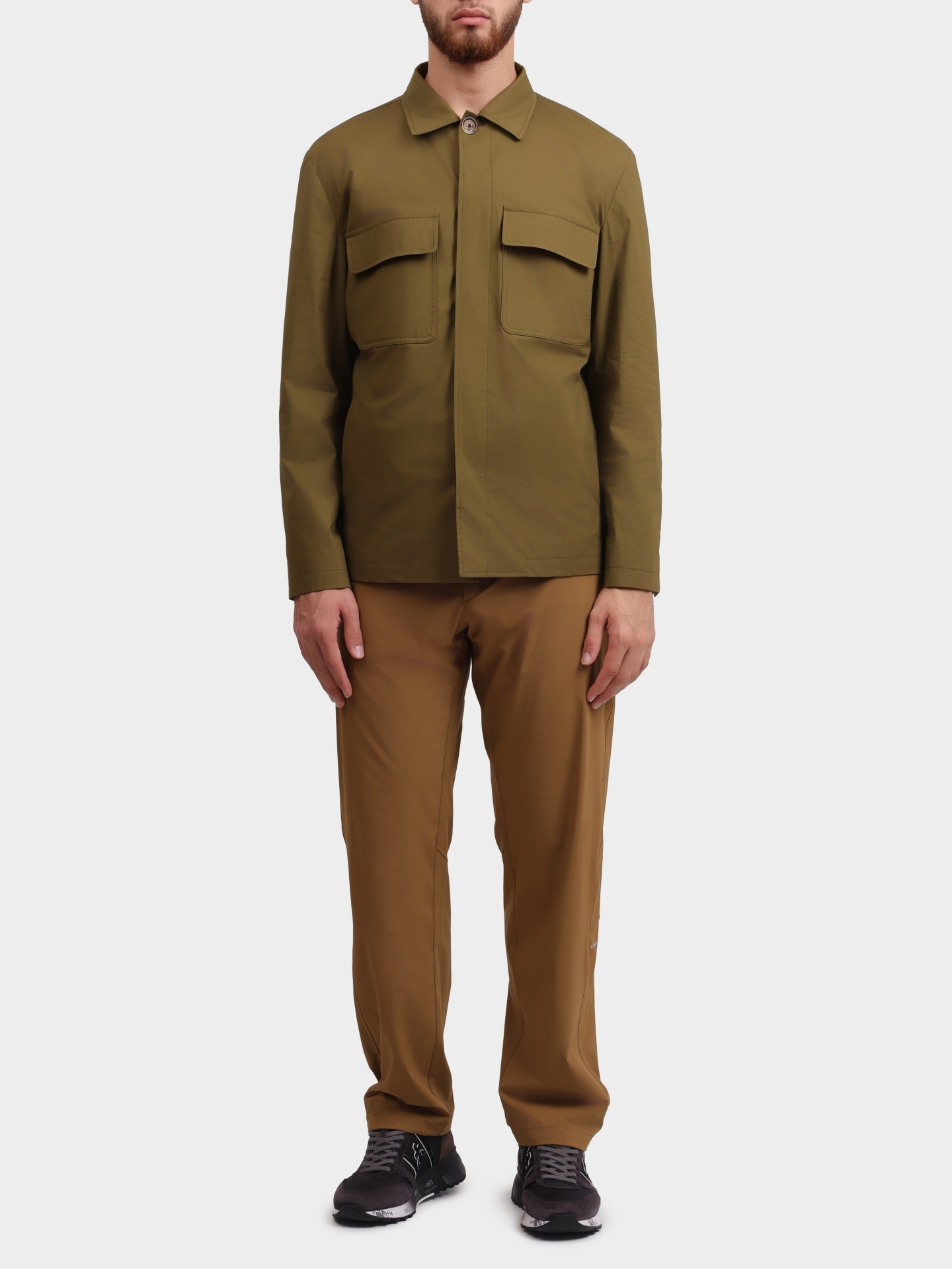 Брюки Herno PT00055UL 12832S 8003 светло-коричневые мужские — купить в интернет-магазине Verdistore